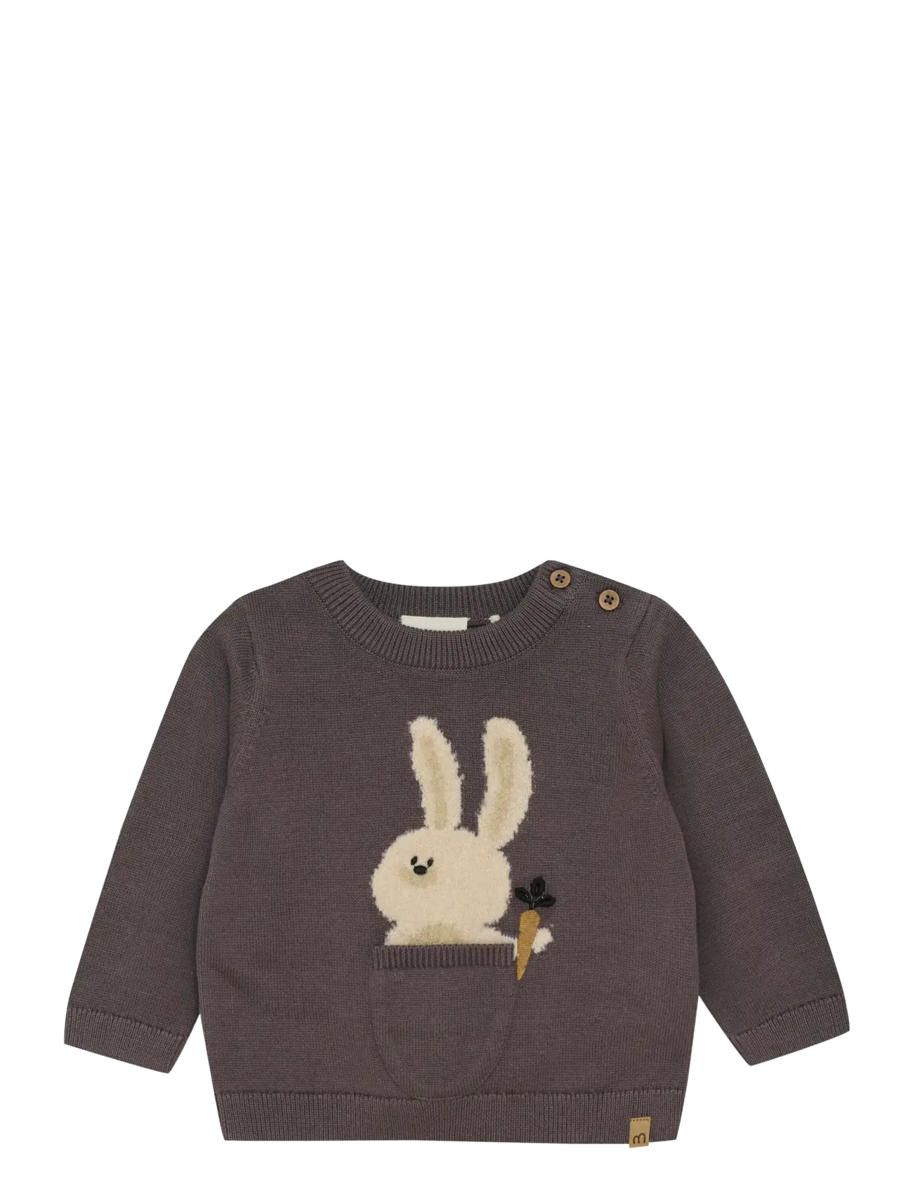 Minymo Pullover Knit, 68, Knitwear, Lila - Pullovers, Kinder