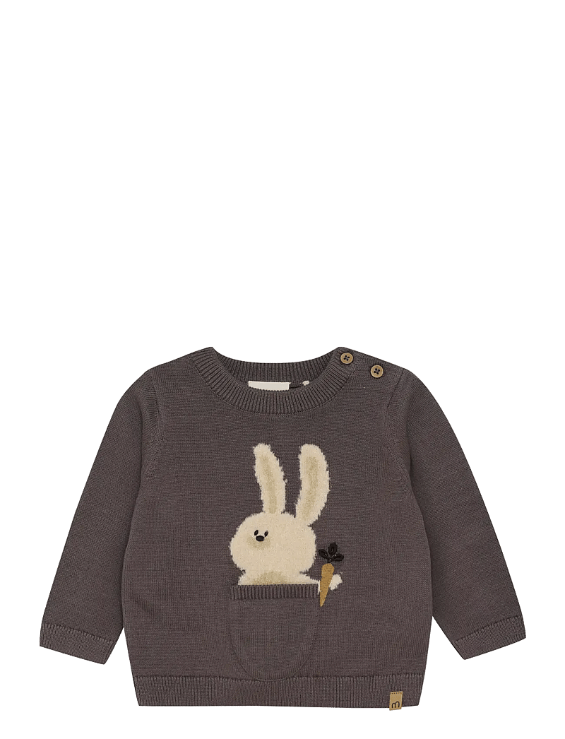 Minymo - Pullover Knit - peysur - dark gull grey - 0