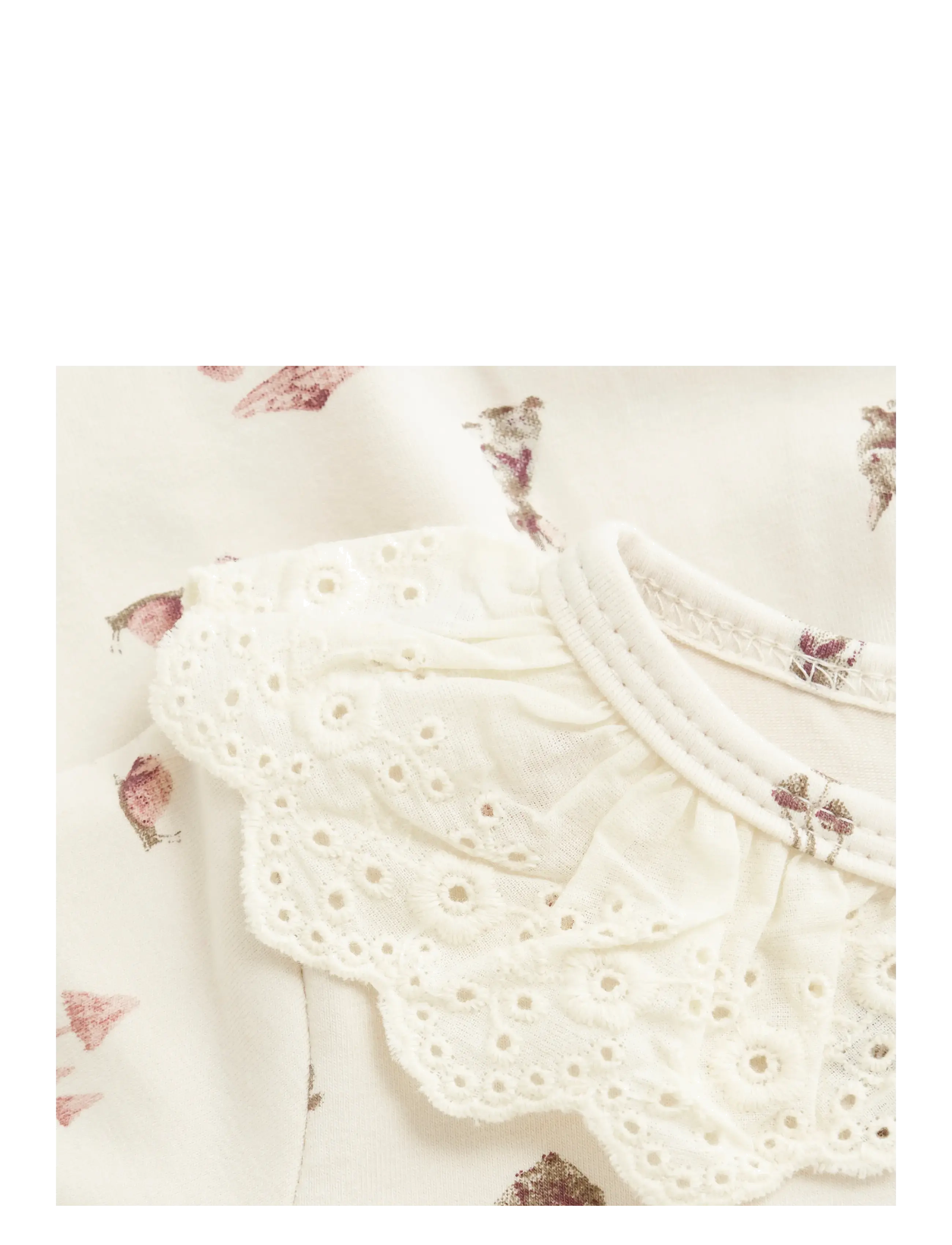 Minymo - Dress LS AOP - sandshell - 3