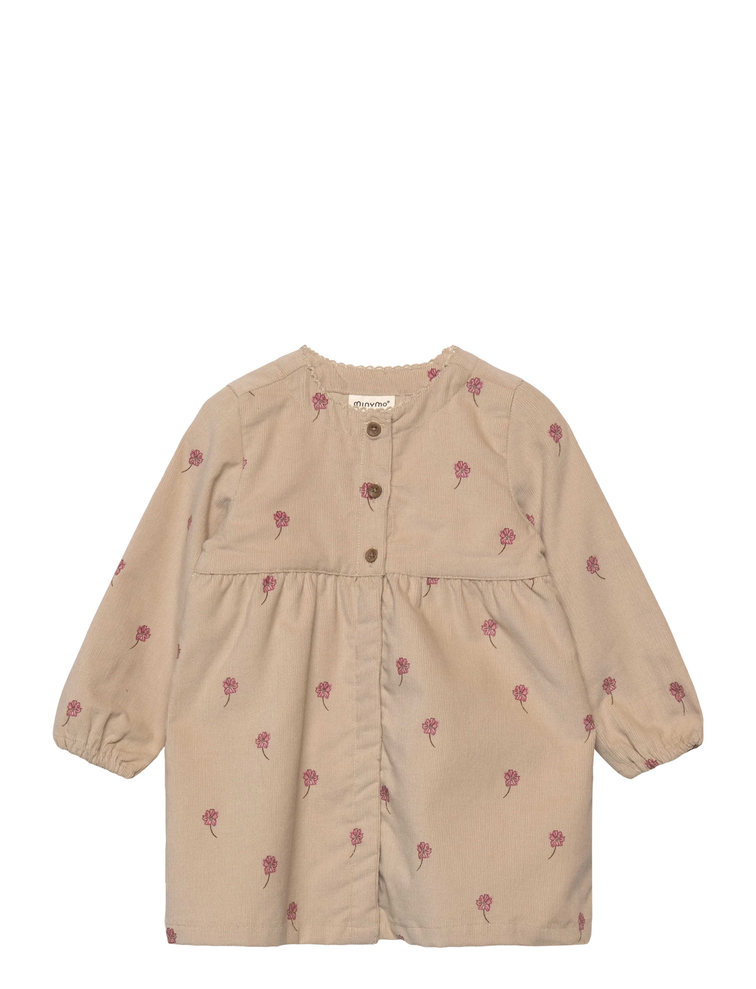Minymo Dress Corduroy W. Lining, 68, Casual Dresses, Beige - Long-sleeved Kinder