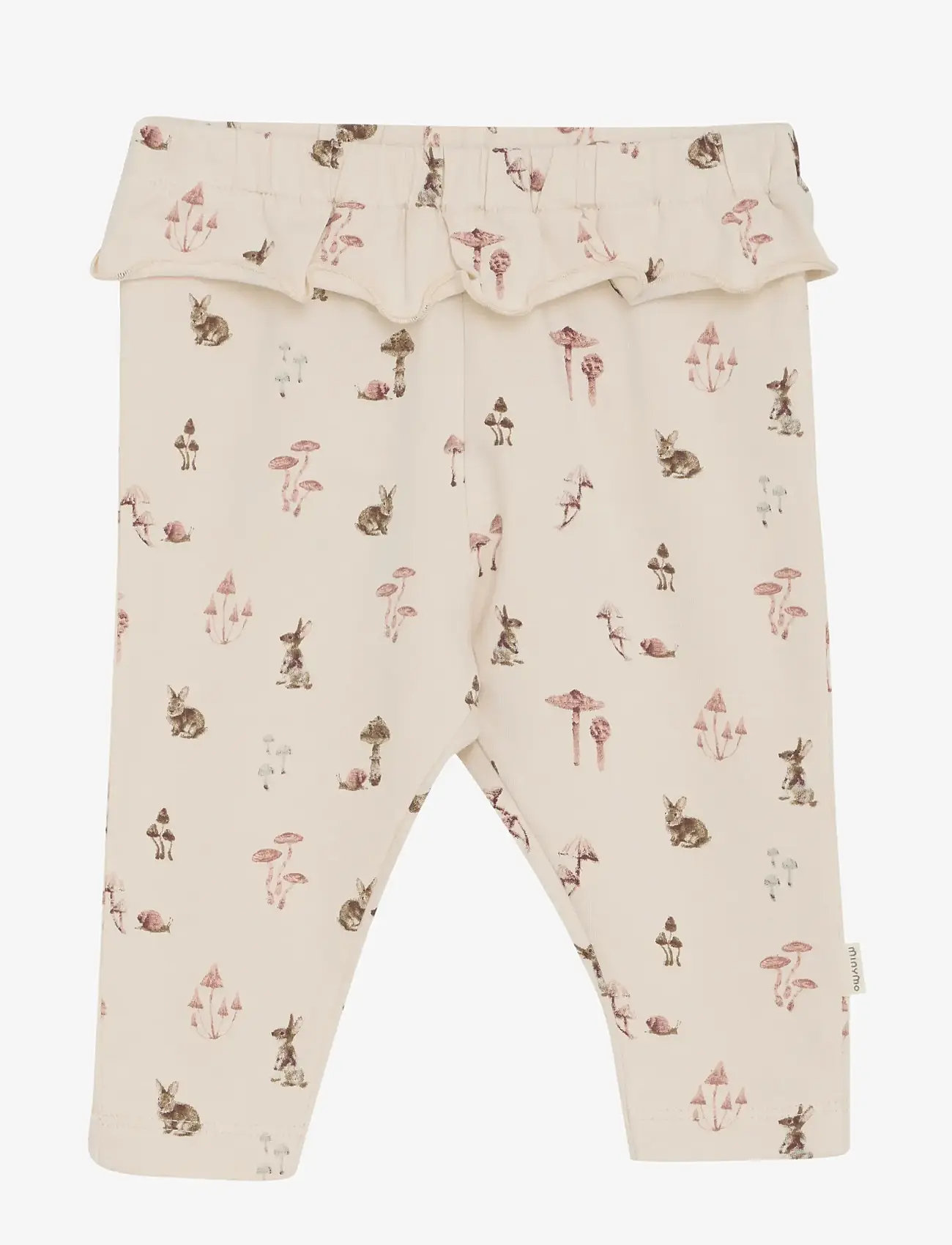 Minymo - Pants AOP - herbstliche kleidung - sandshell - 0