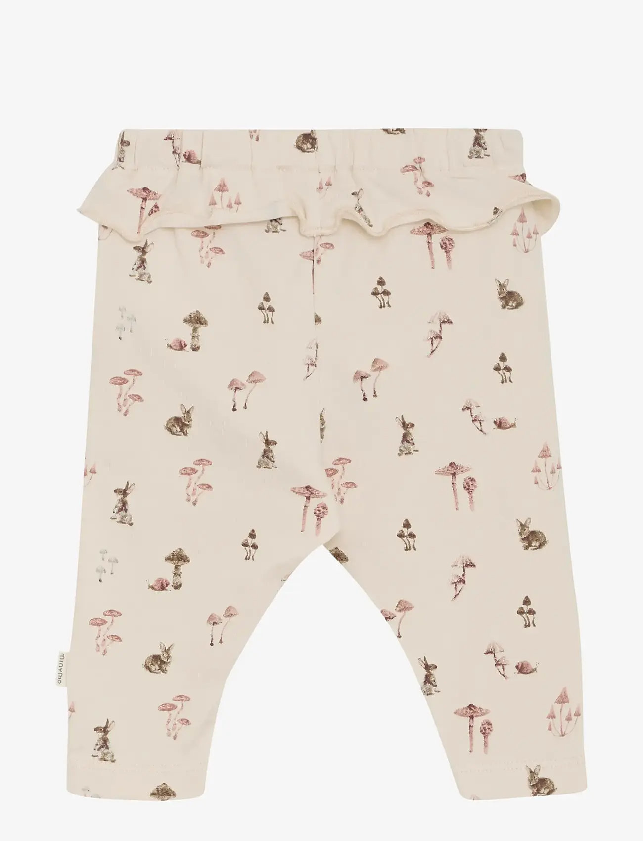 Minymo - Pants AOP - herbstliche kleidung - sandshell - 1