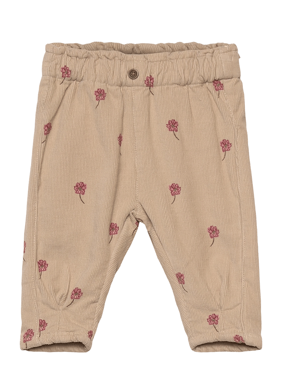 Minymo - Pants Corduroy w. Lining - byxor - oxford tan - 0