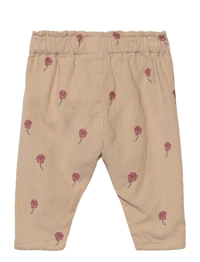 Minymo - Pants Corduroy w. Lining - beebipüksid - oxford tan - 1