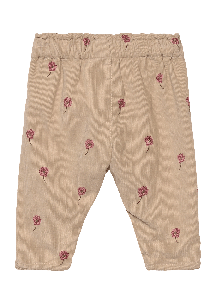 Minymo - Pants Corduroy w. Lining - byxor - oxford tan - 1