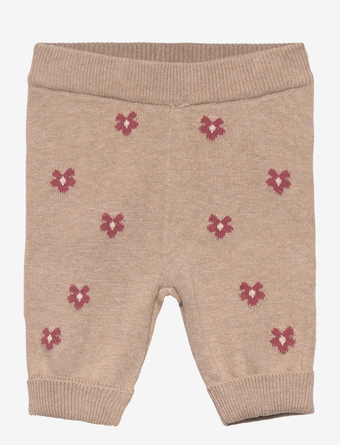 Minymo - Pants Knit - sweatpants - beige melange - 0