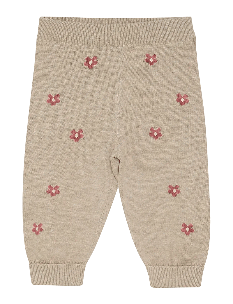 Minymo - Pants Knit - sporta bikses - beige melange - 0