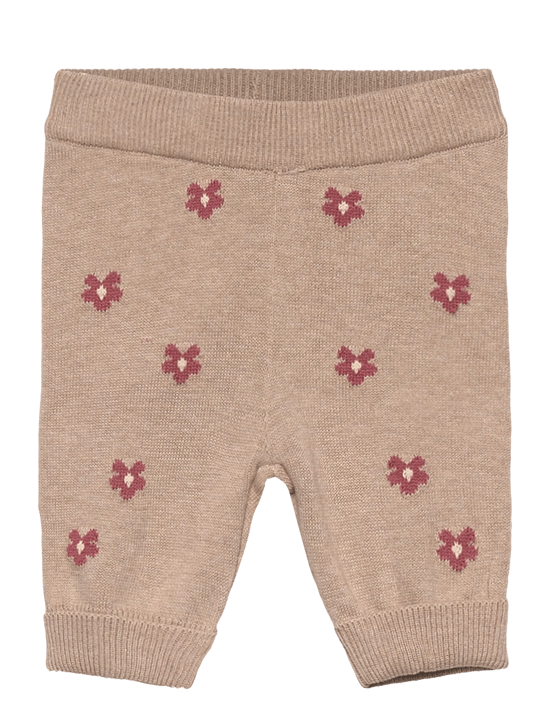 Minymo - Pants Knit - sweatpants - beige melange - 0