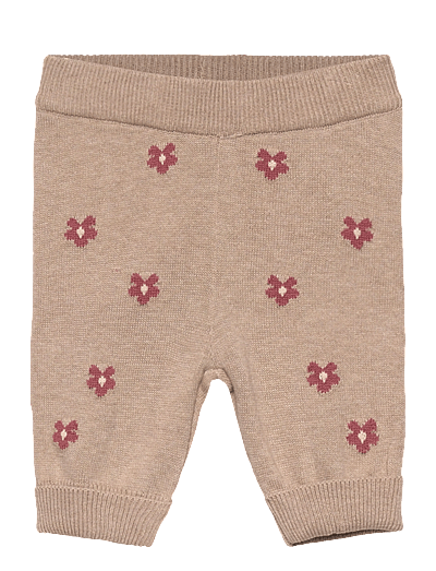 Minymo Pants Knit - Kleidung - BEIGE MELANGE / beige