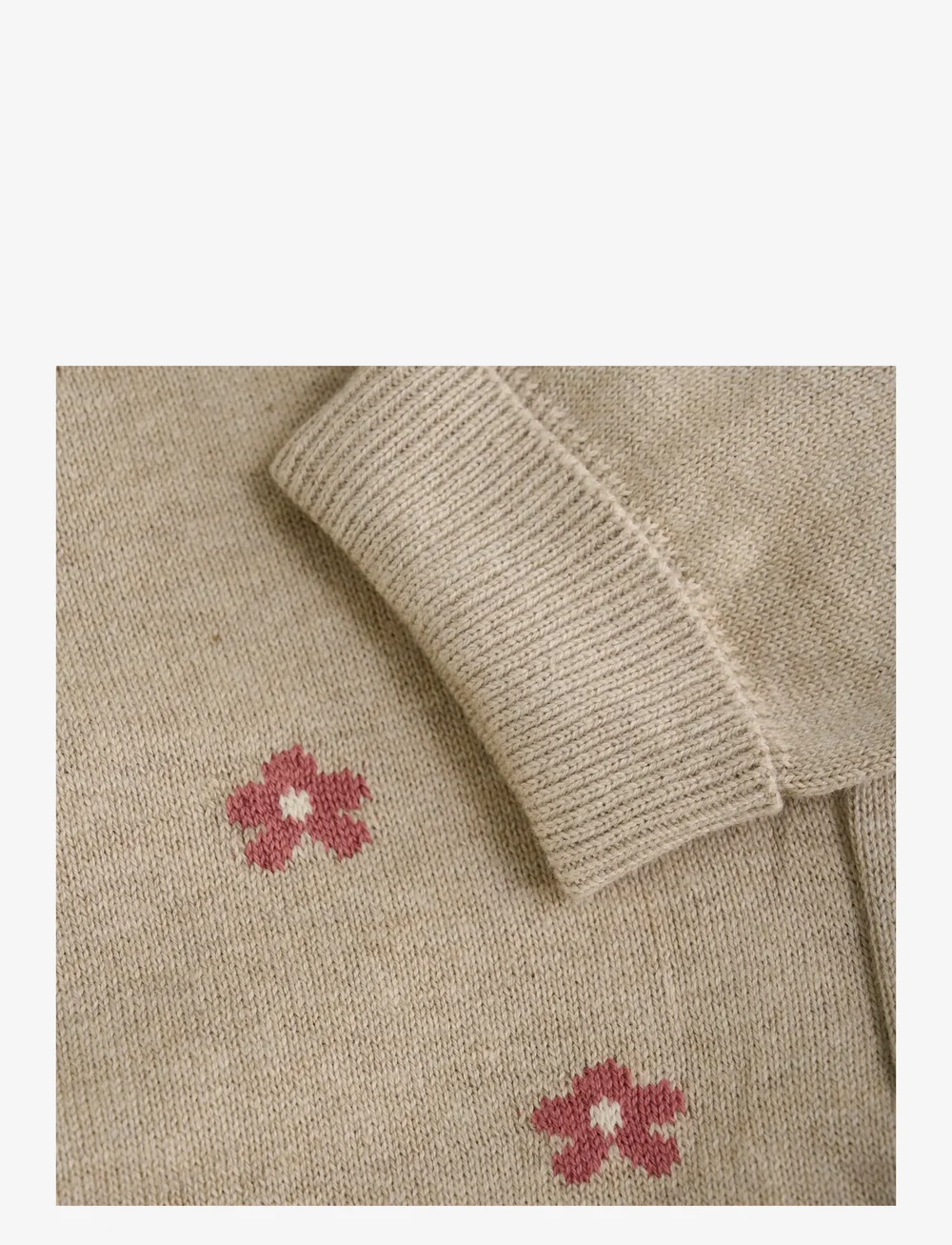 Minymo - Pants Knit - mjukisbyxor - beige melange - 2