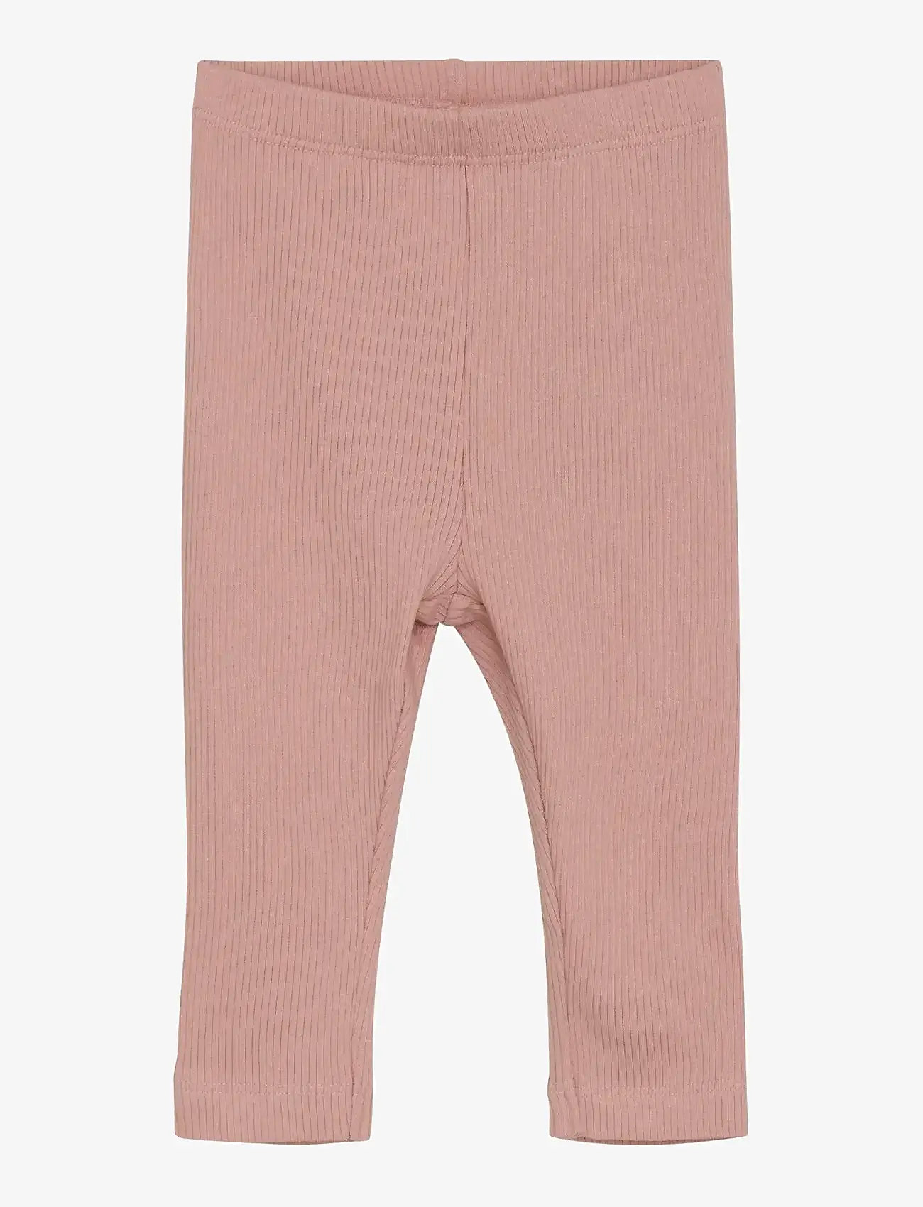 Minymo - Leggings Rib - leggings - misty rose - 0