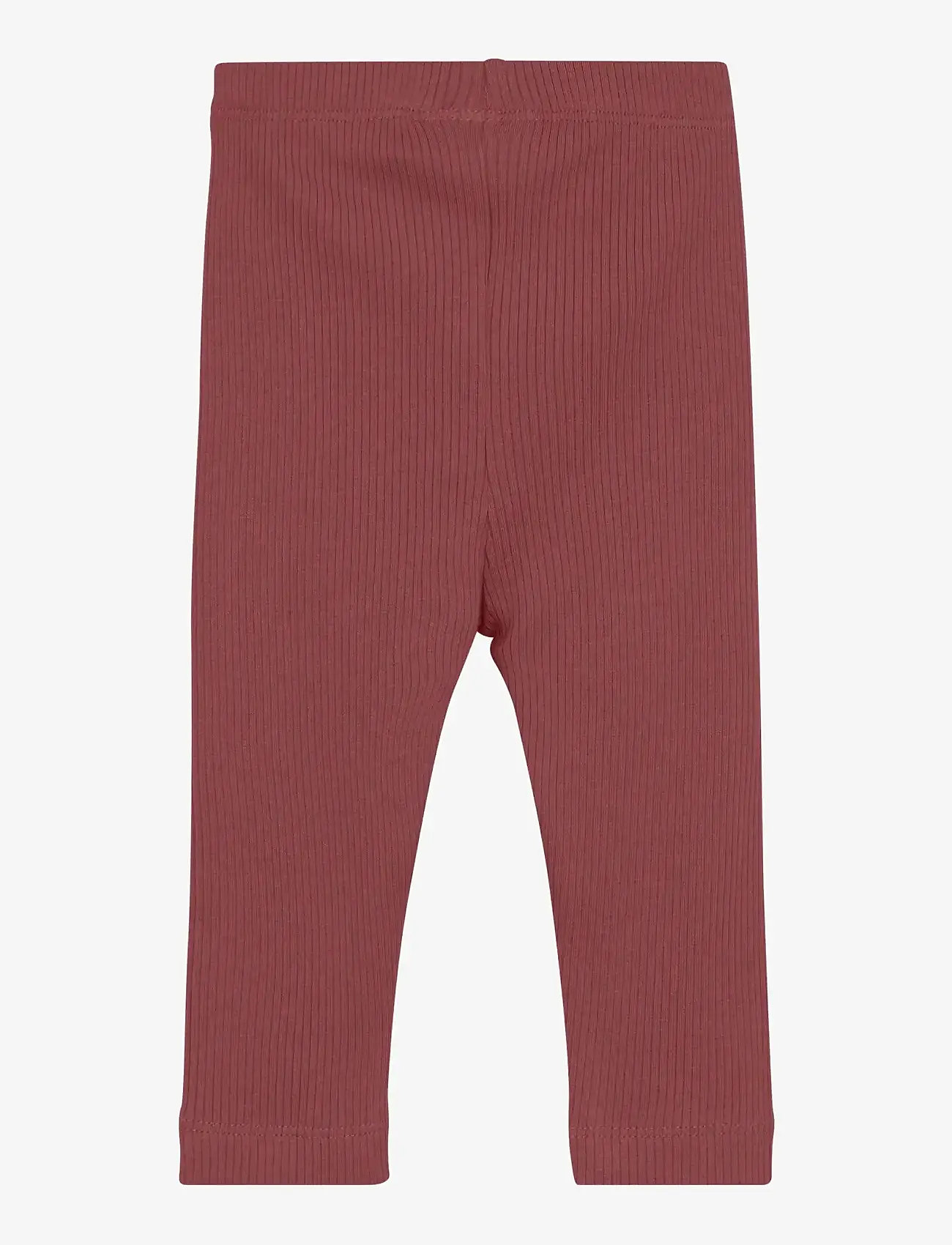 Minymo - Leggings Rib - leggings - withered rose - 1