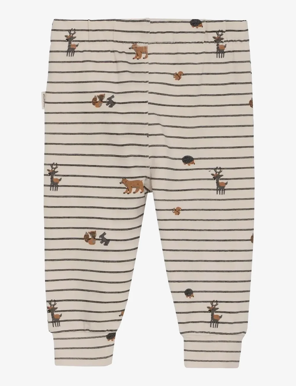 Minymo - Pants AOP - mjukisbyxor - sandshell - 1