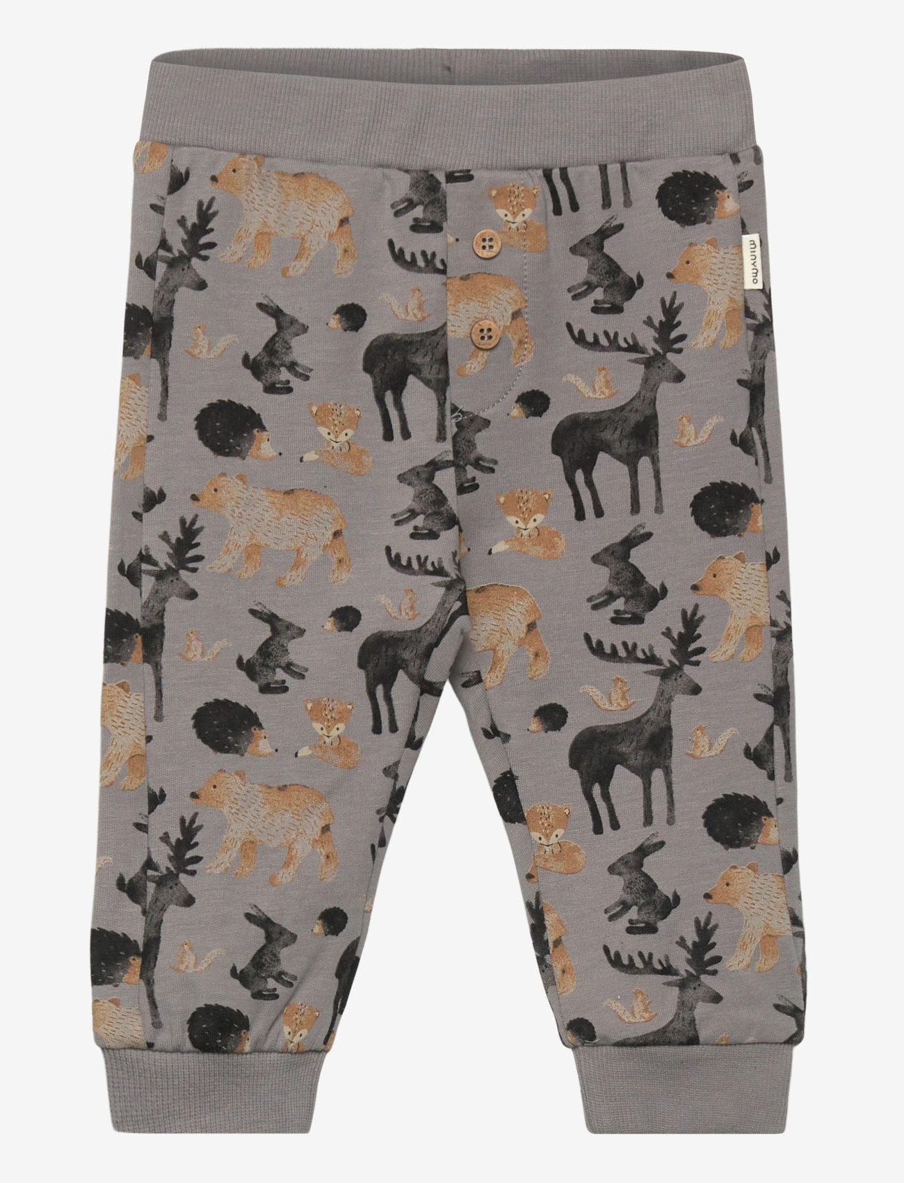 Minymo - Pants AOP Sweat - jogginghosen - cloudburst - 0