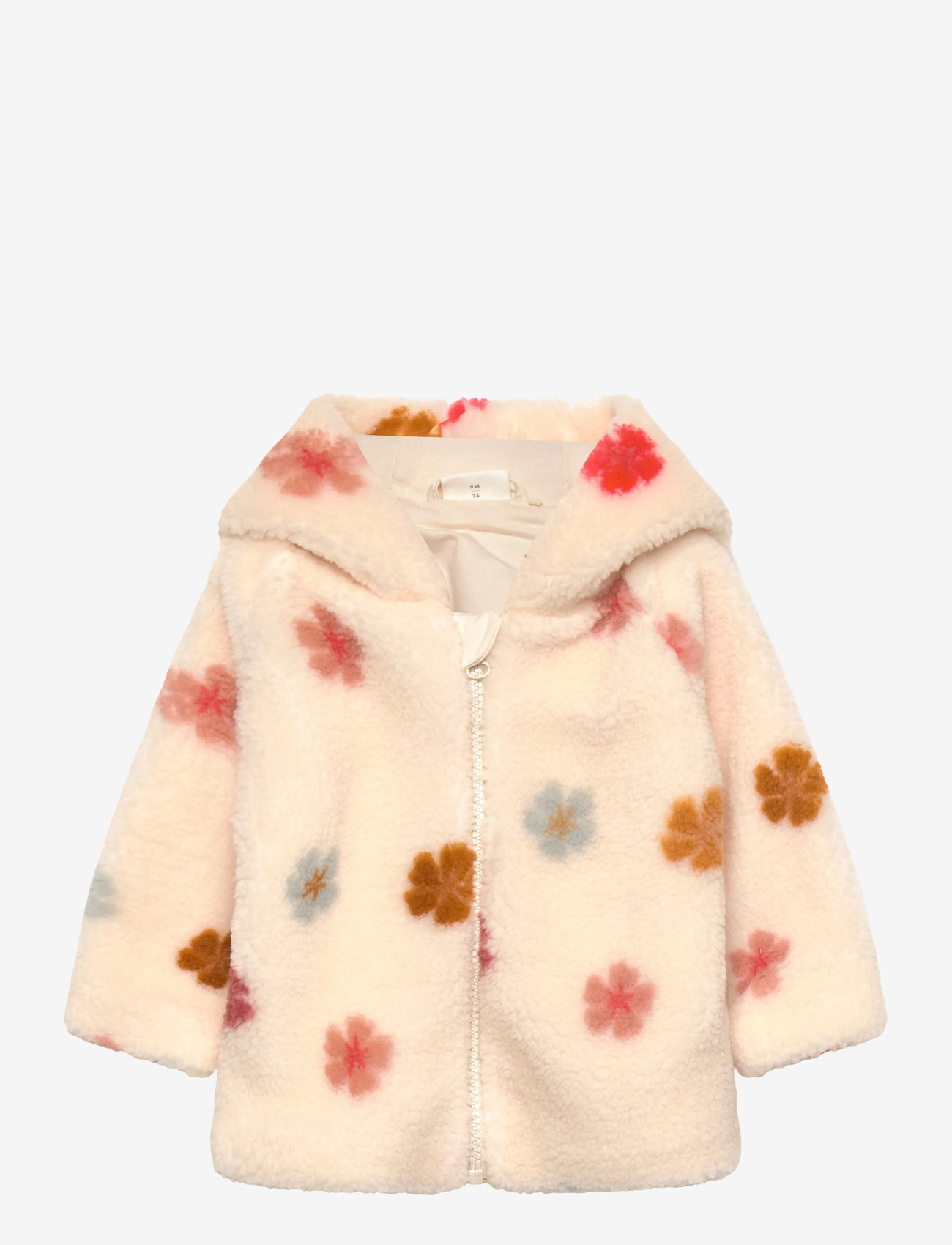 Minymo - Jacket Teddy w. Lining - fleecejakker - sandshell - 0