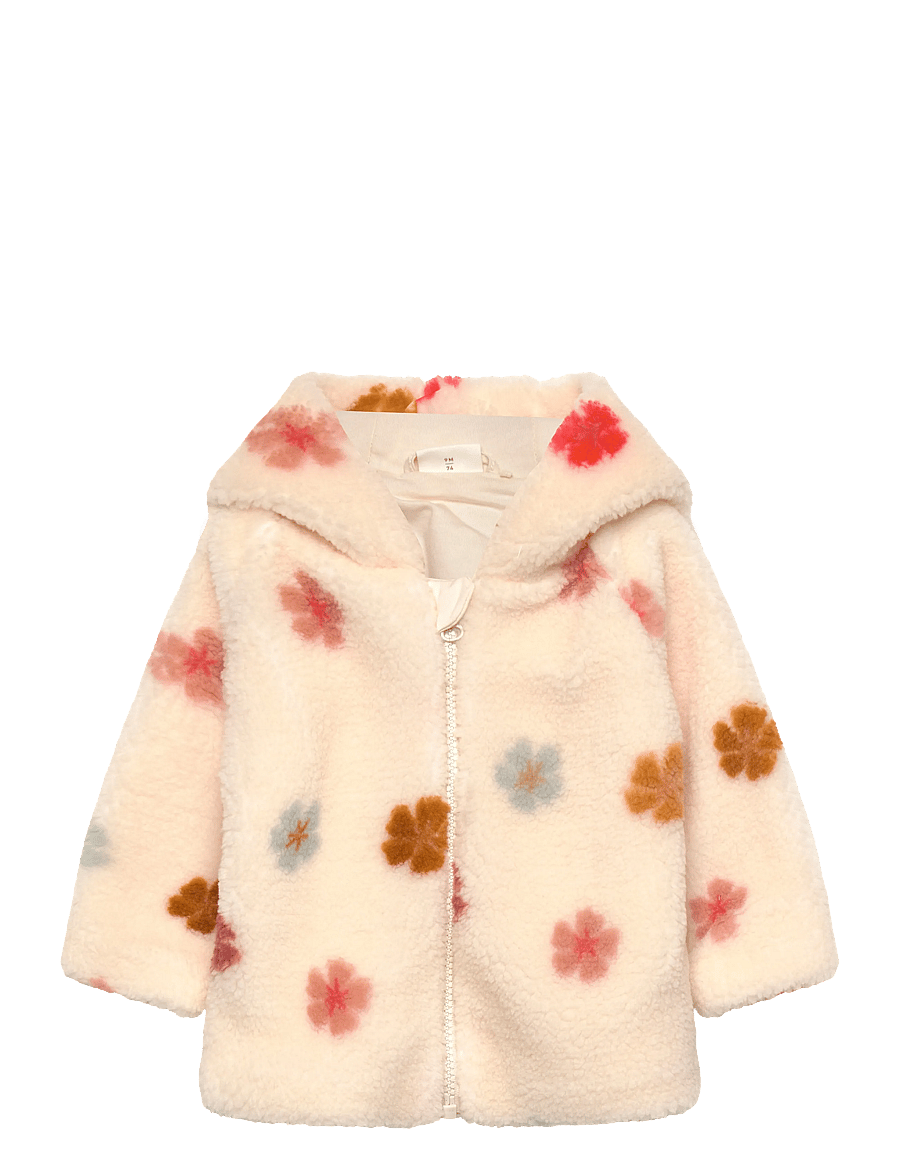 Minymo - Jacket Teddy w. Lining - kurtka polarowa - sandshell - 0