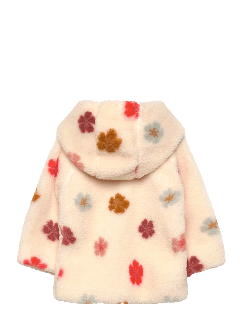 Minymo - Jacket Teddy w. Lining - fleecejackor - sandshell - 1