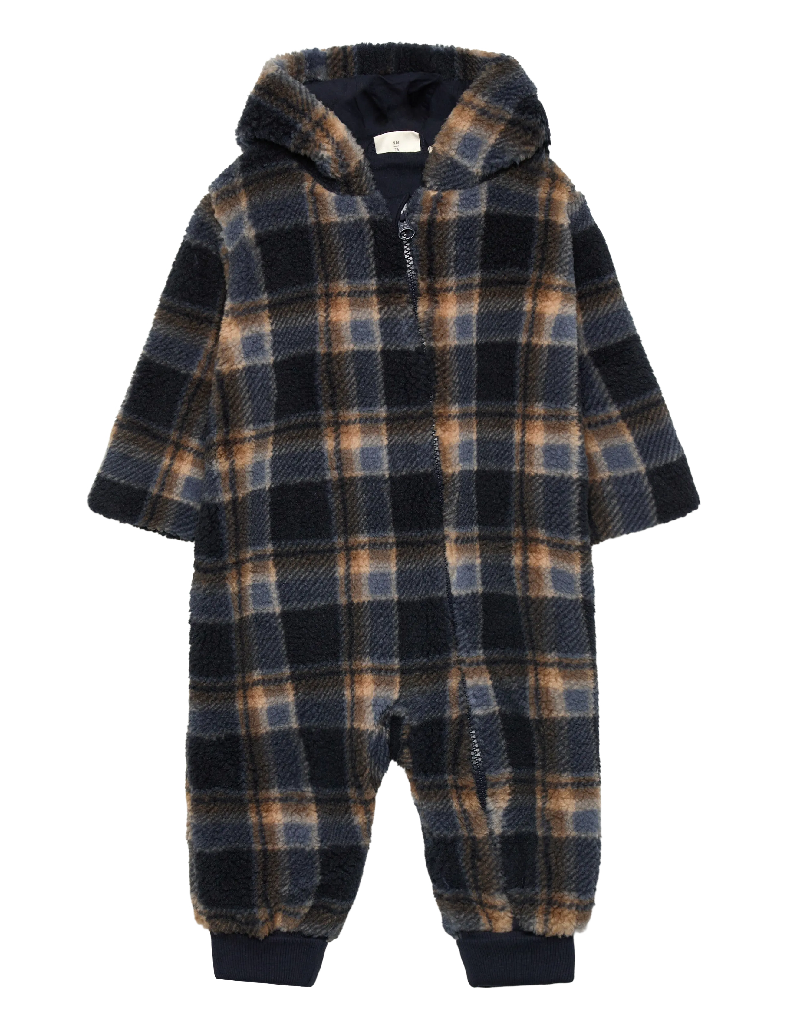 Minymo Suit Teddy W. Lining, 80, Blue > Jumpsuits, Børn