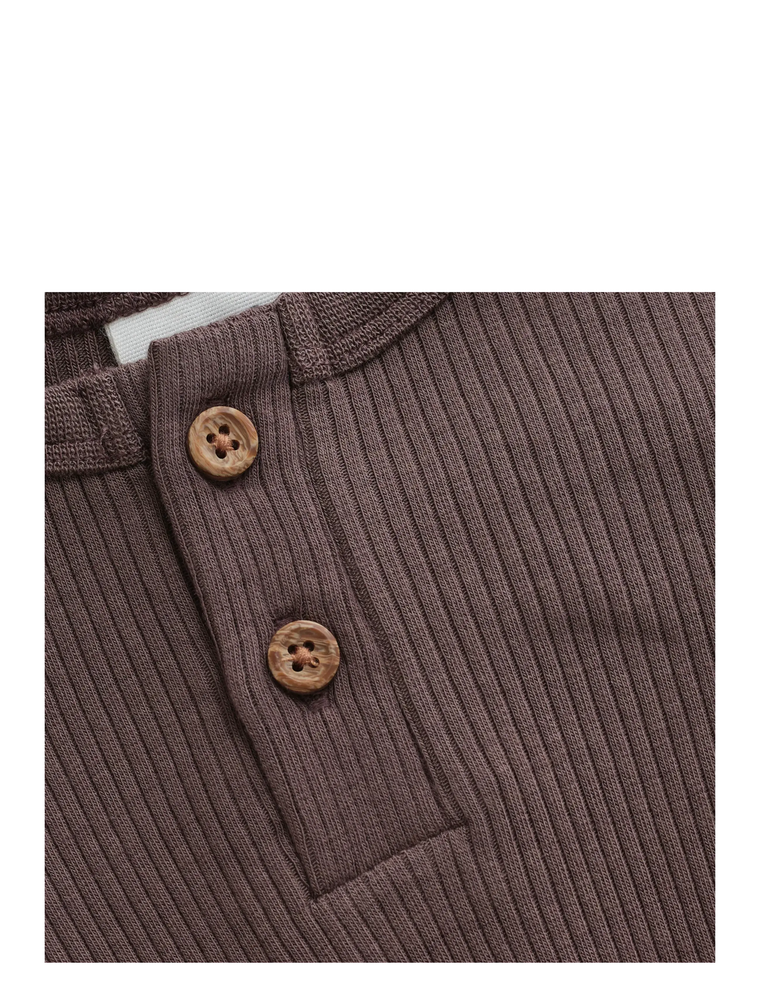Minymo - Body LS Rib - langärmelig - chocolate chip - 3
