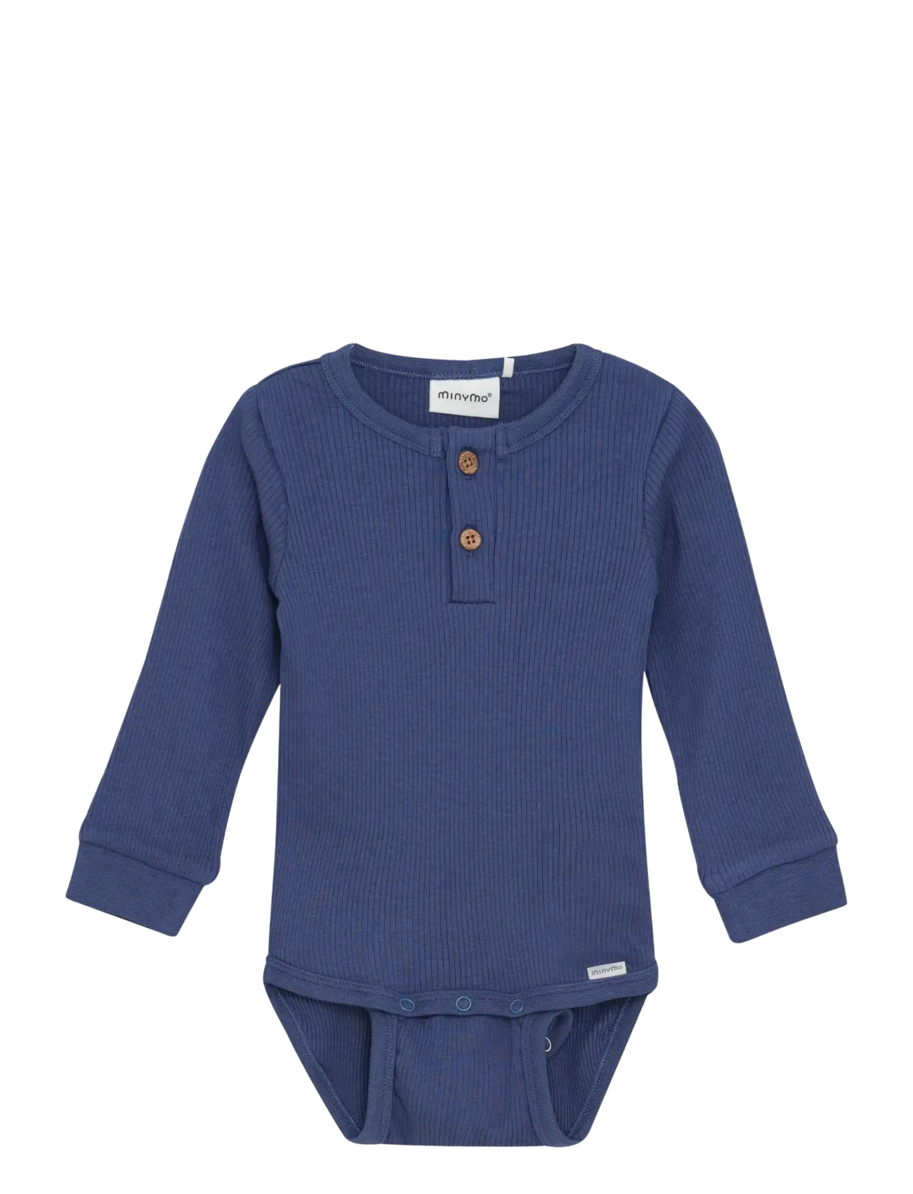 Minymo Body LS Rib - 4 for 3 - VINTAGE INDIGO / blue