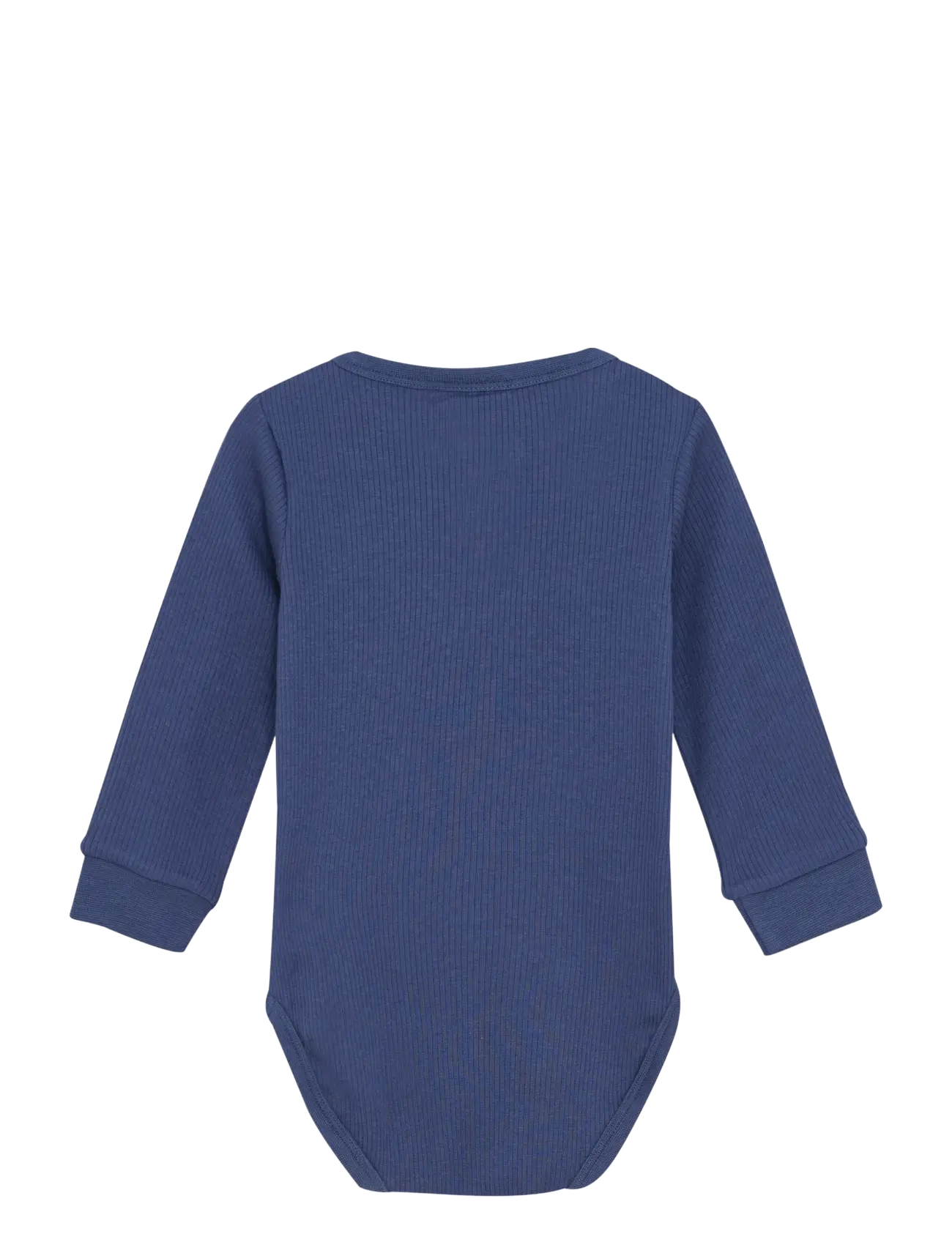 Minymo - Body LS Rib - langærmede - vintage indigo - 2
