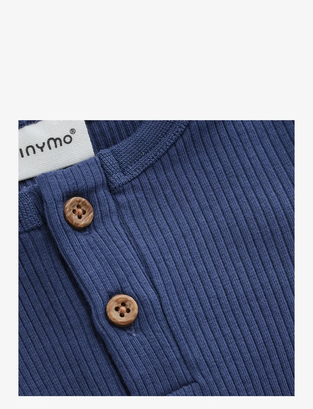 Minymo - Body LS Rib - langärmelig - vintage indigo - 3