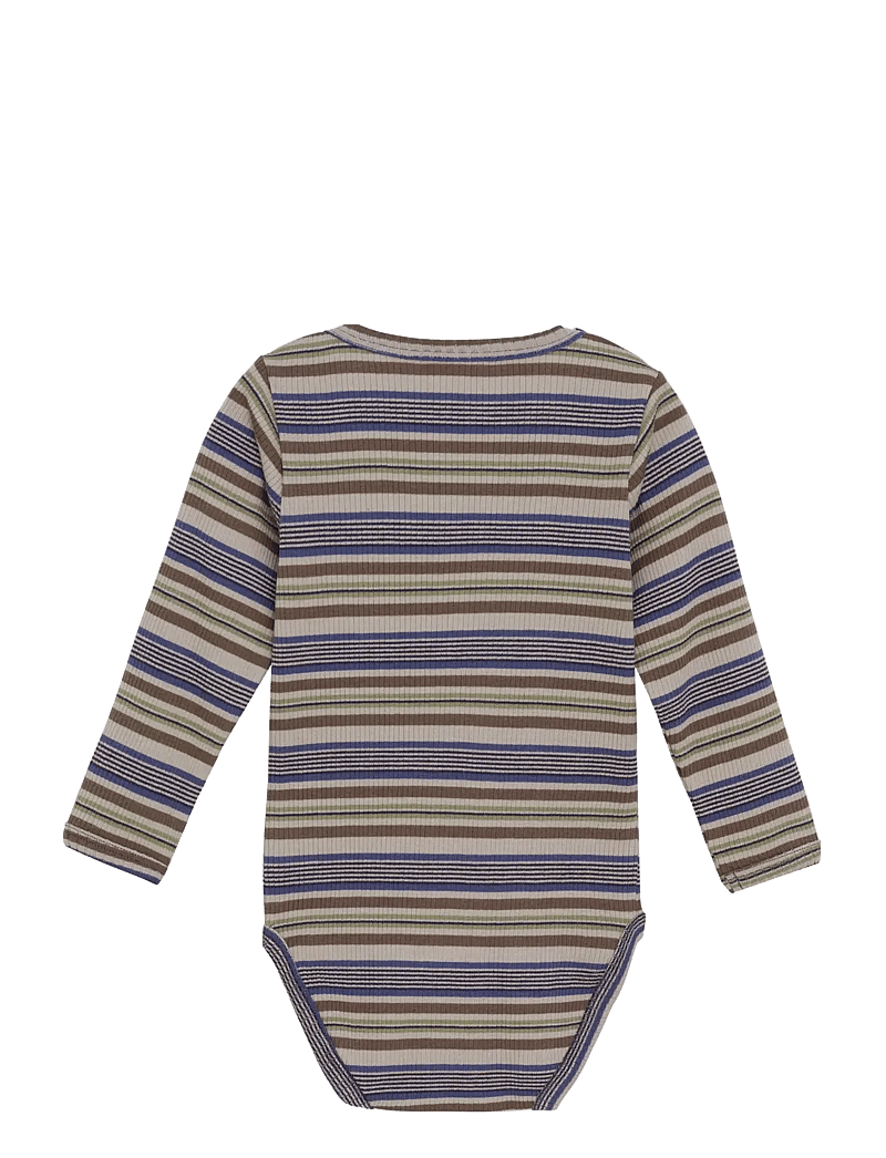 Minymo - Body LS Y/D Rib - langærmede bodyer - parisian night - 1