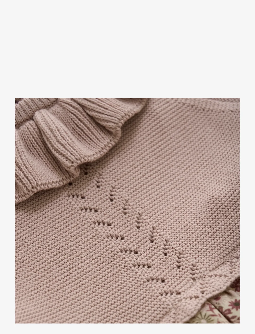 Minymo - Dress LS Knit - langärmelige babykleider - shadow gray - 2