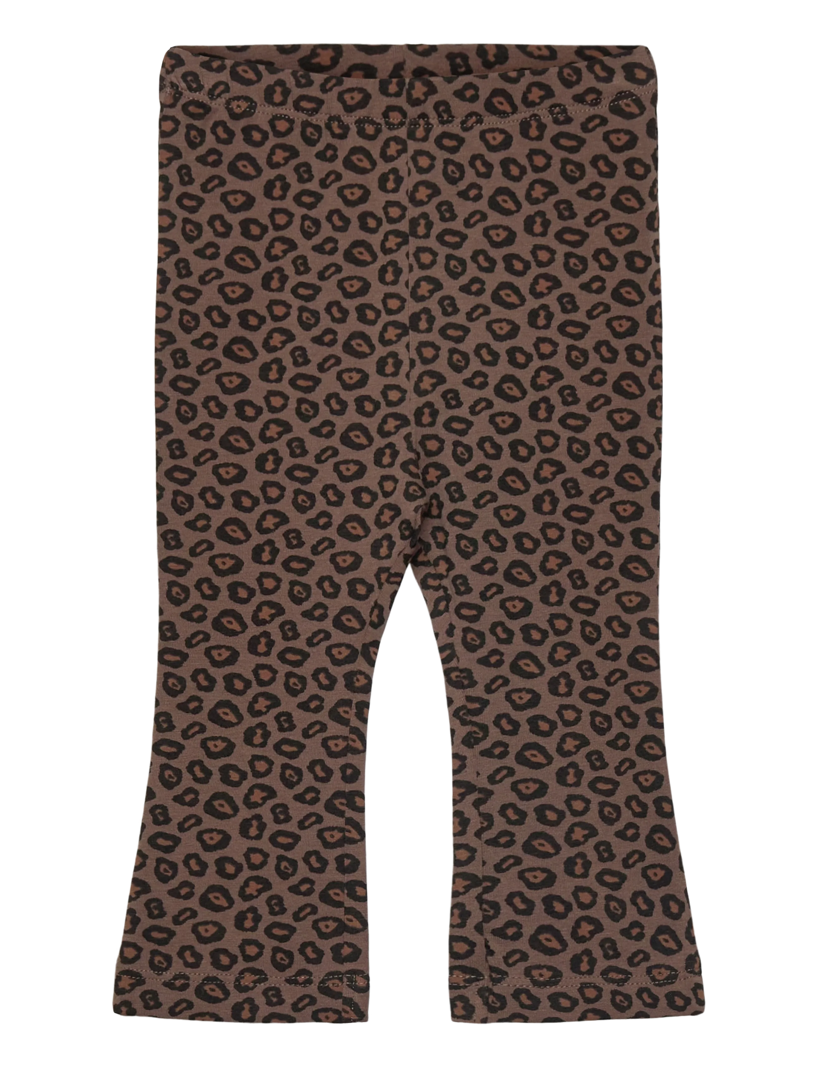 Minymo Pants Aop, Børn, Leopardprint Trompet Leggings, Brun, Str: 50