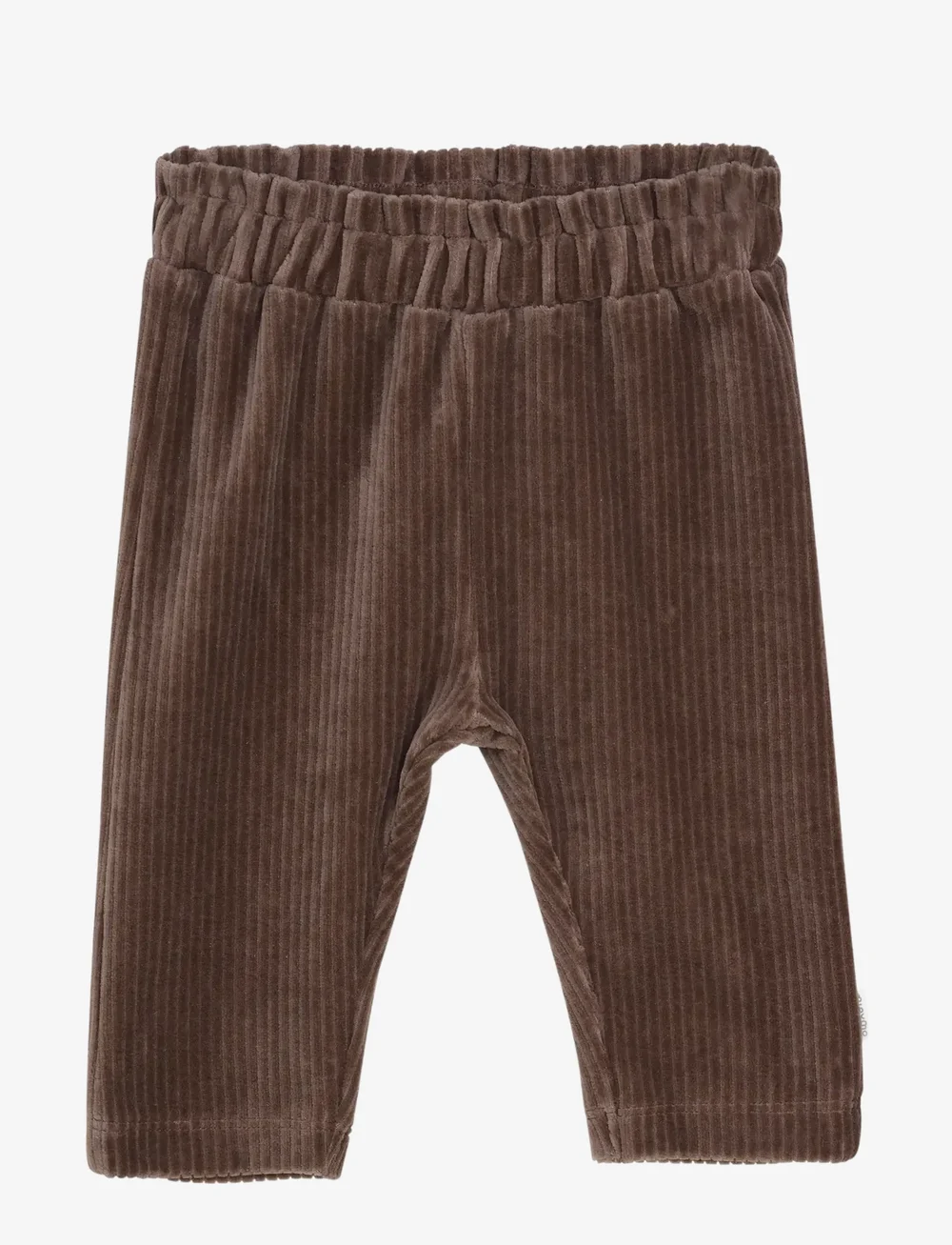 Minymo - Pants Velour - babybyxor - chocolate chip - 1