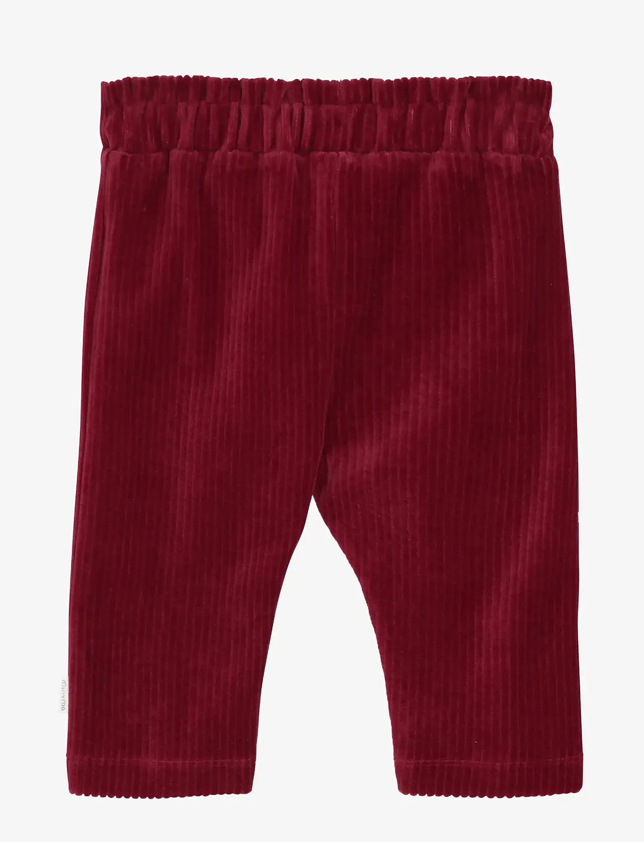 Minymo - Pants Velour - sügisesed riided - rio red - 1
