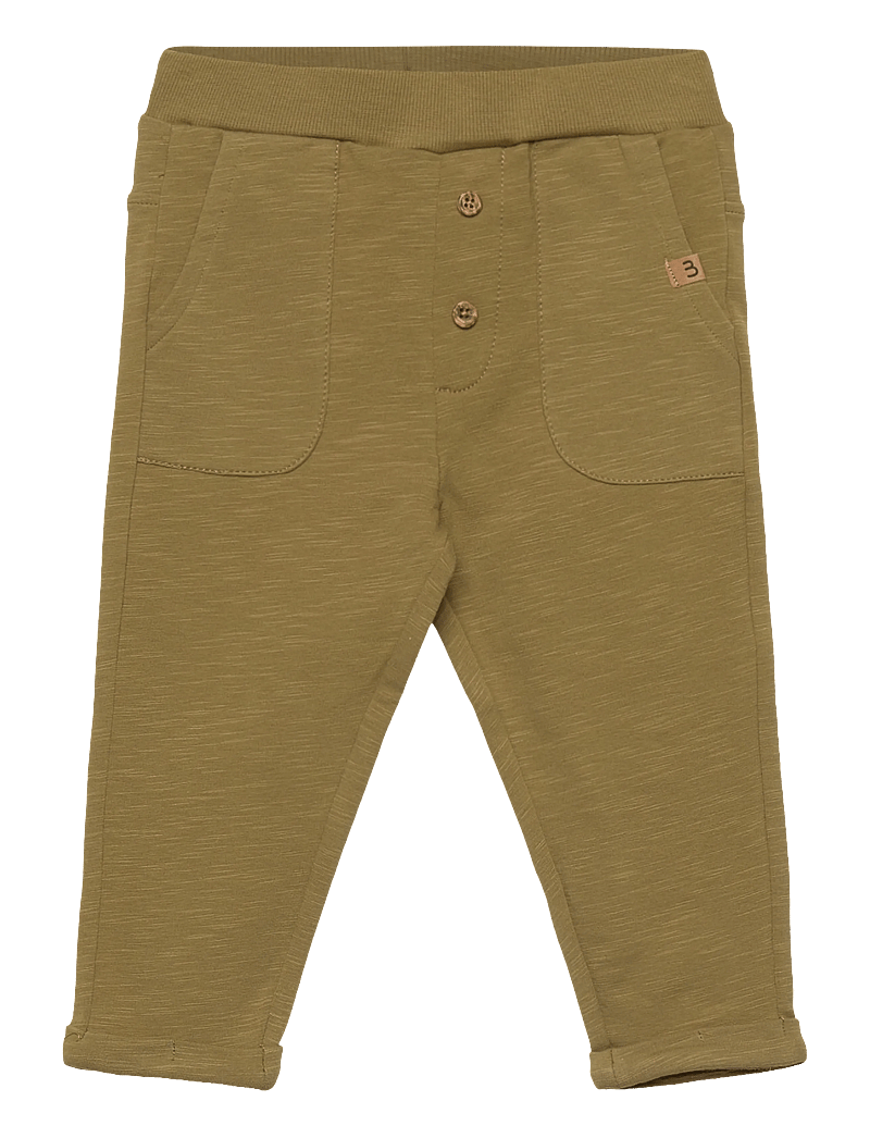 Minymo - Pants Sweat - sweatpants - dried herb - 0