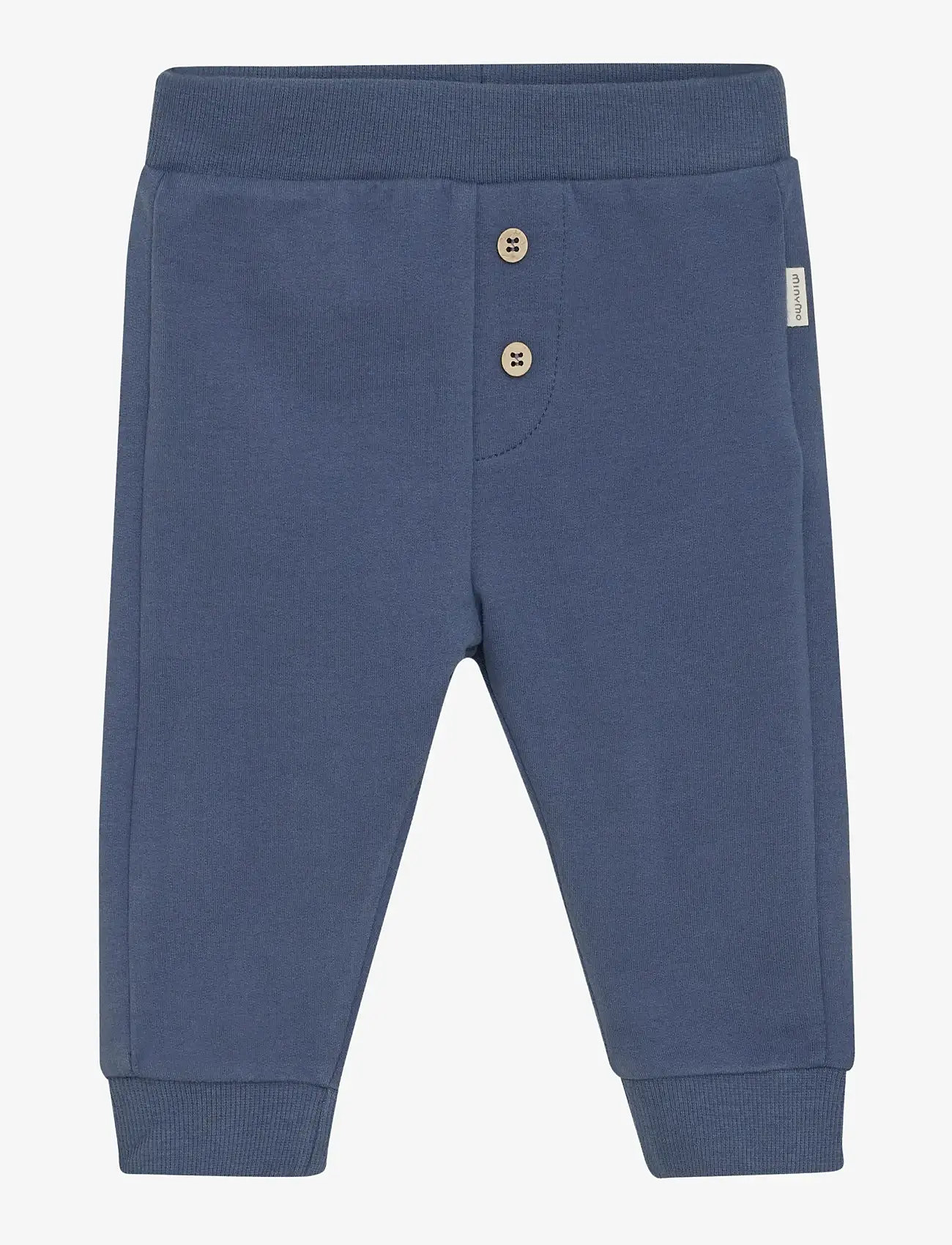 Minymo - Pants Sweat - efterårstøj - vintage indigo - 0