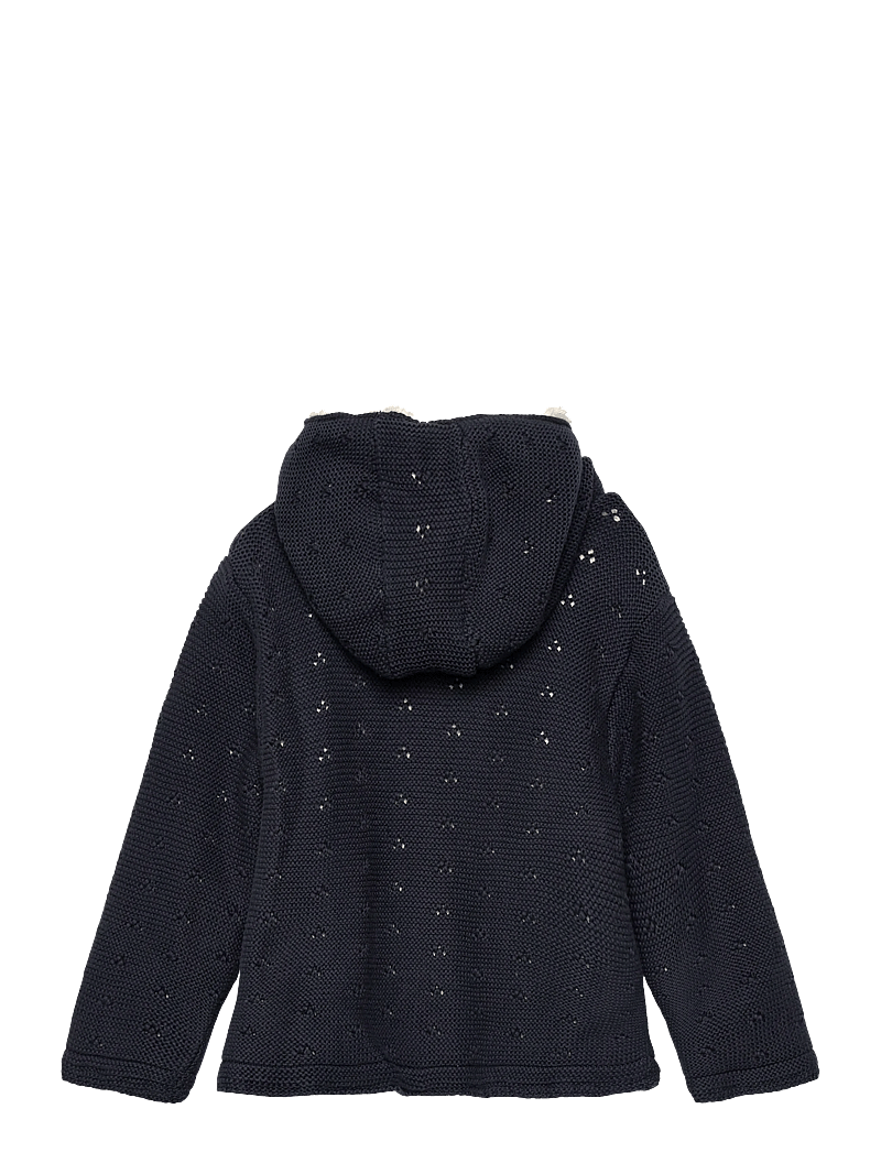 Minymo - Jacket Knit w. Teddy Lining - dunjakker - parisian night - 1