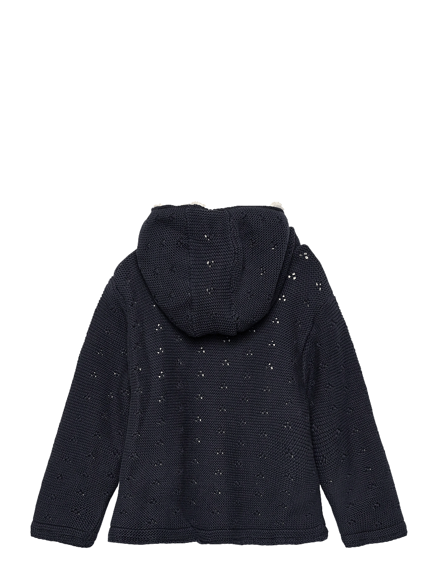 Minymo - Jacket Knit w. Teddy Lining - dūnu jakas - parisian night - 1