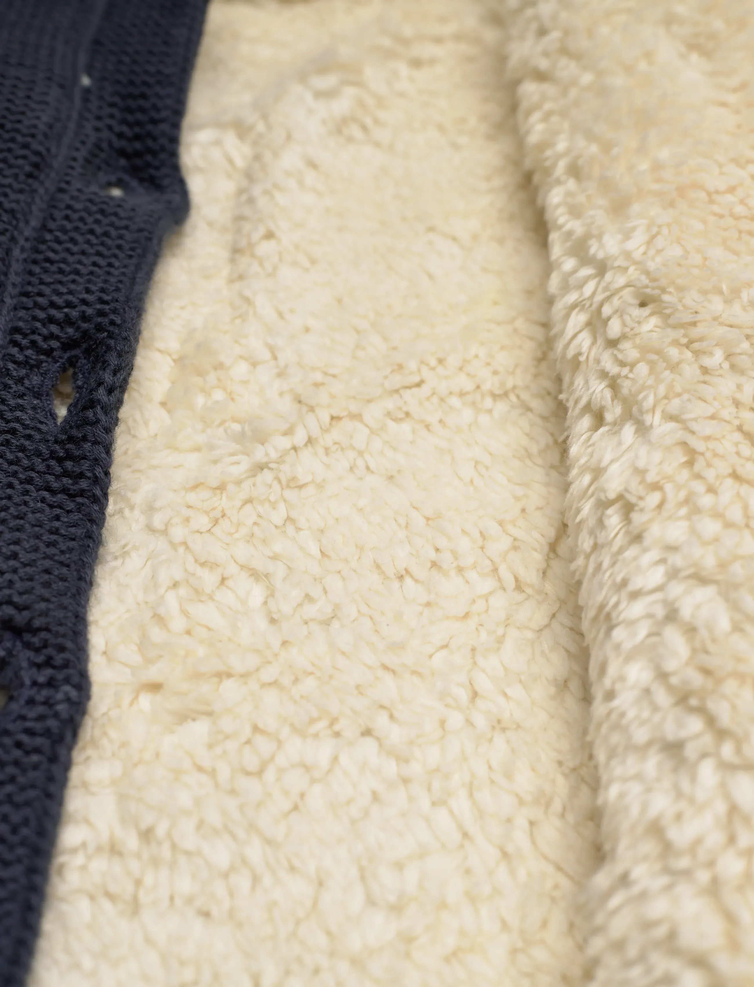 Minymo - Jacket Knit w. Teddy Lining - laveste priser - parisian night - 3