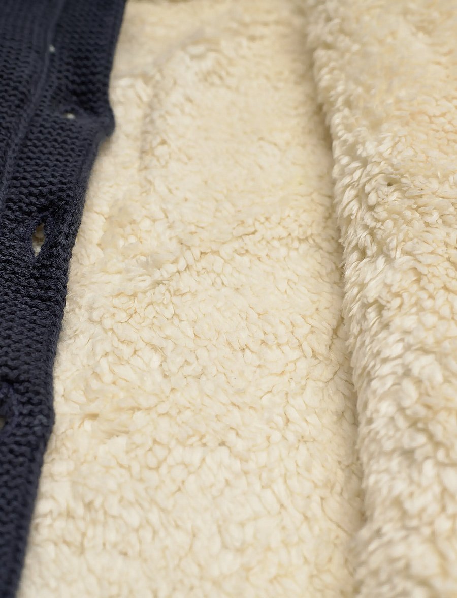 Minymo - Jacket Knit w. Teddy Lining - dūnu jakas - parisian night - 3