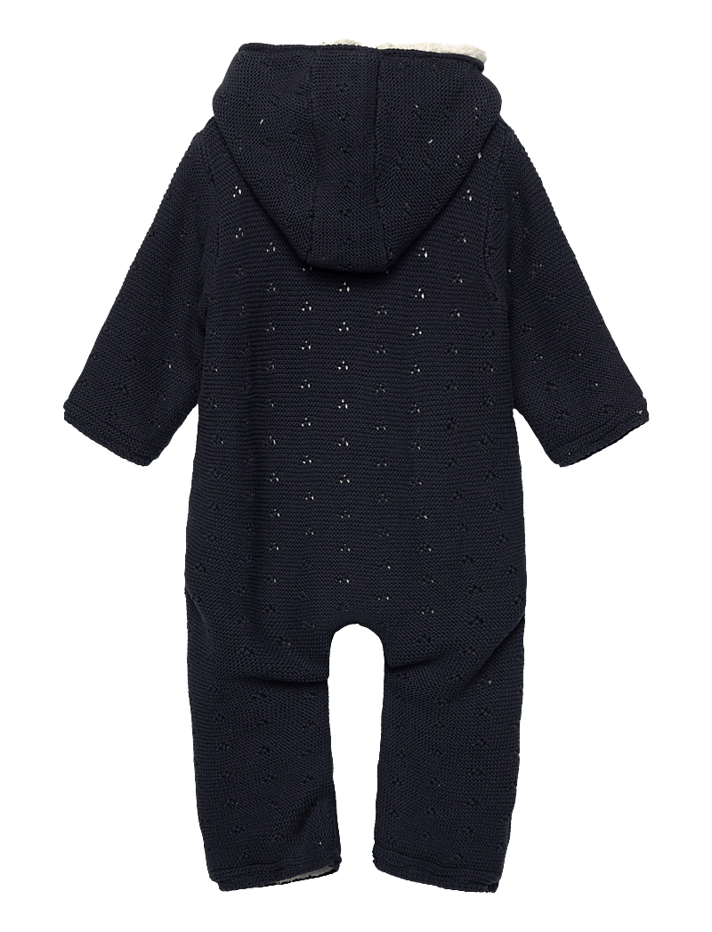 Minymo - Suit Knit w. Teddy Lining - fleeceoveraller - parisian night - 1