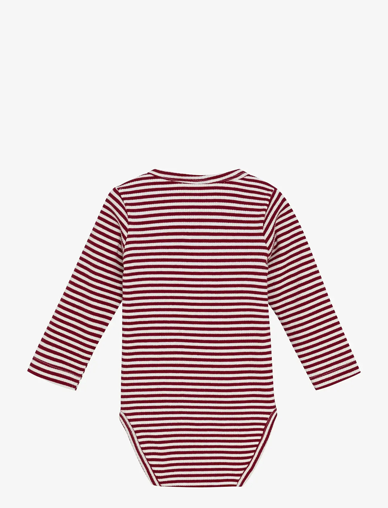 Minymo - Body LS Y/D Rib - langærmede bodyer - rio red - 1