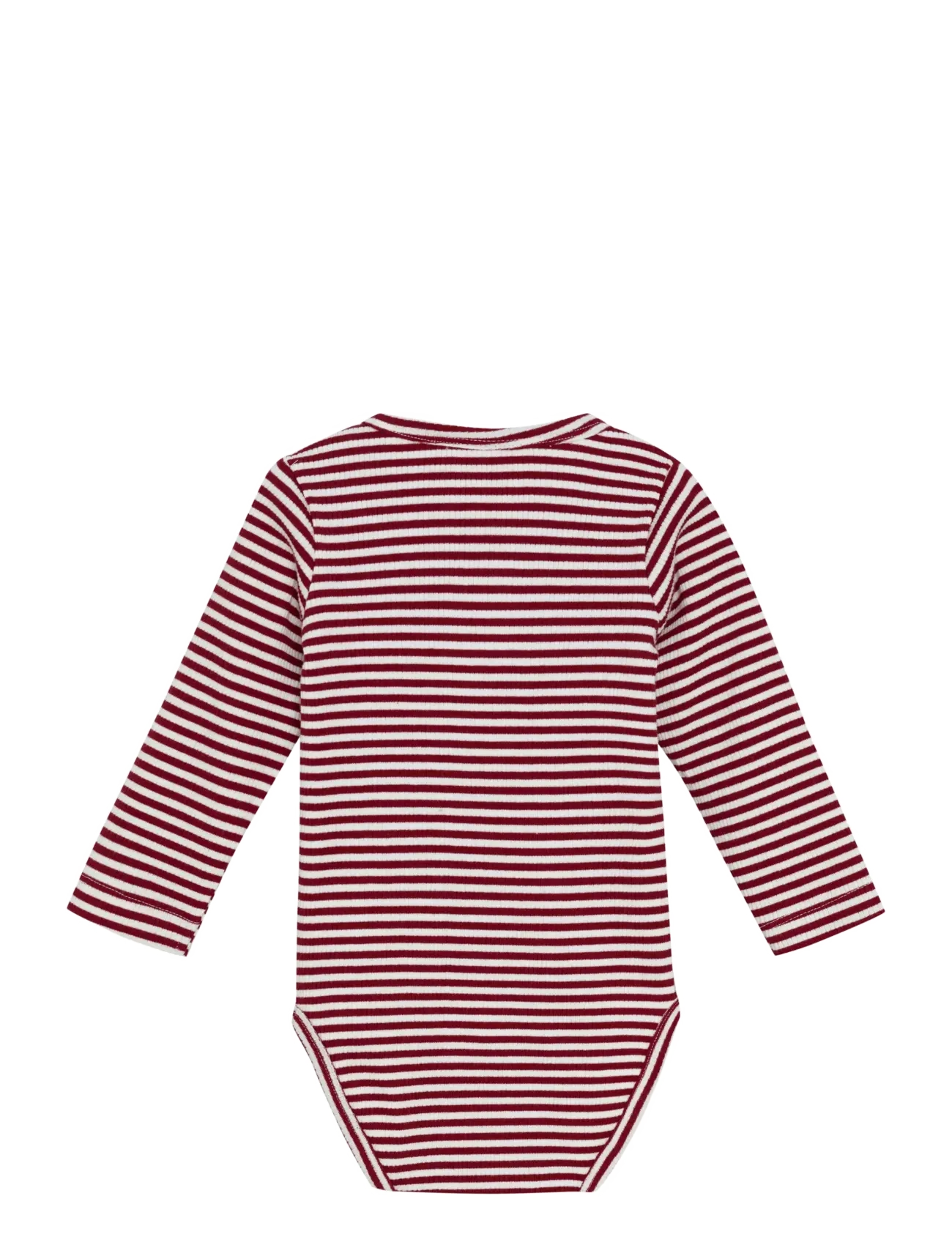 Minymo - Body LS Y/D Rib - rio red - 1