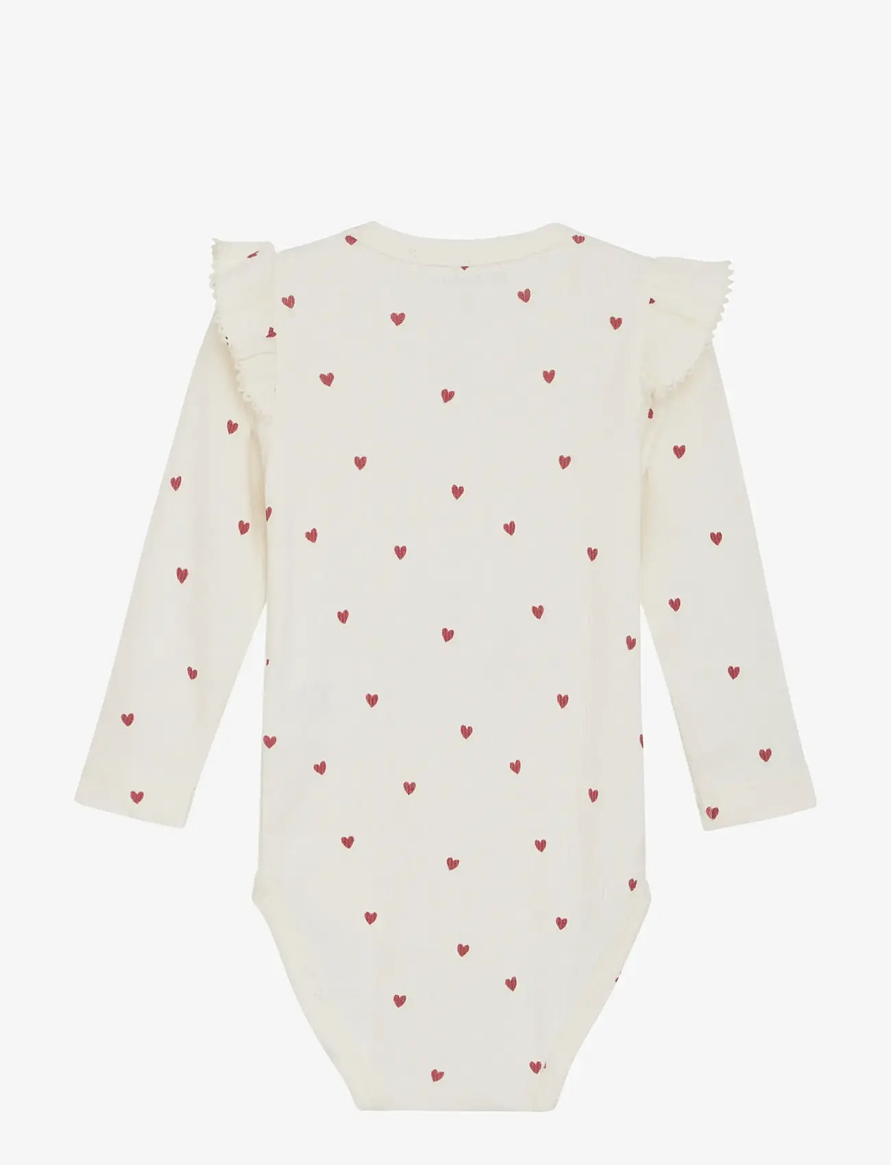 Minymo - Body LS AOP Rib - eggnog - 2