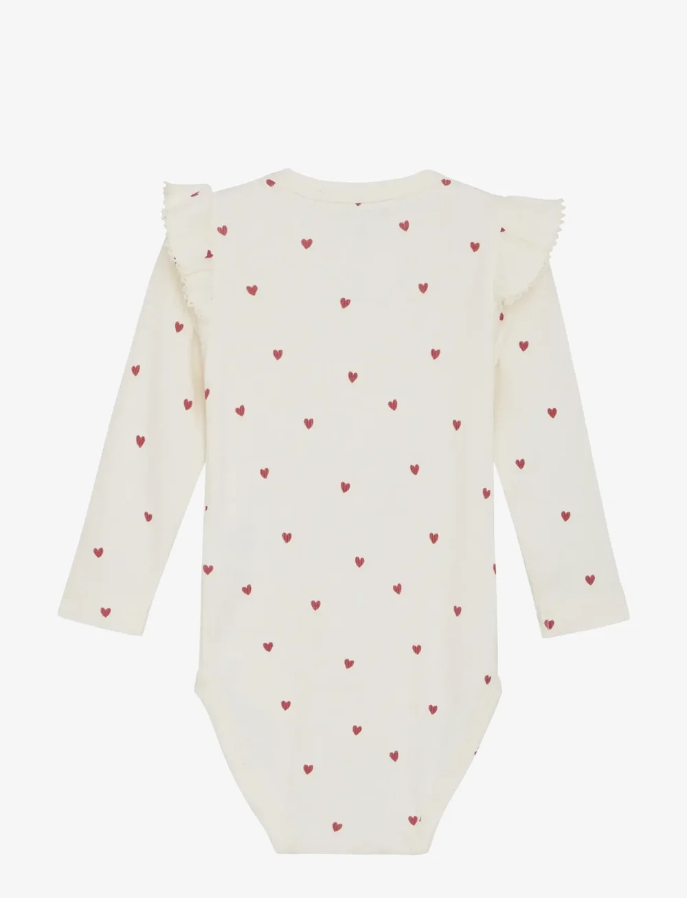 Minymo - Body LS AOP Rib - langærmede heldragter - eggnog - 2