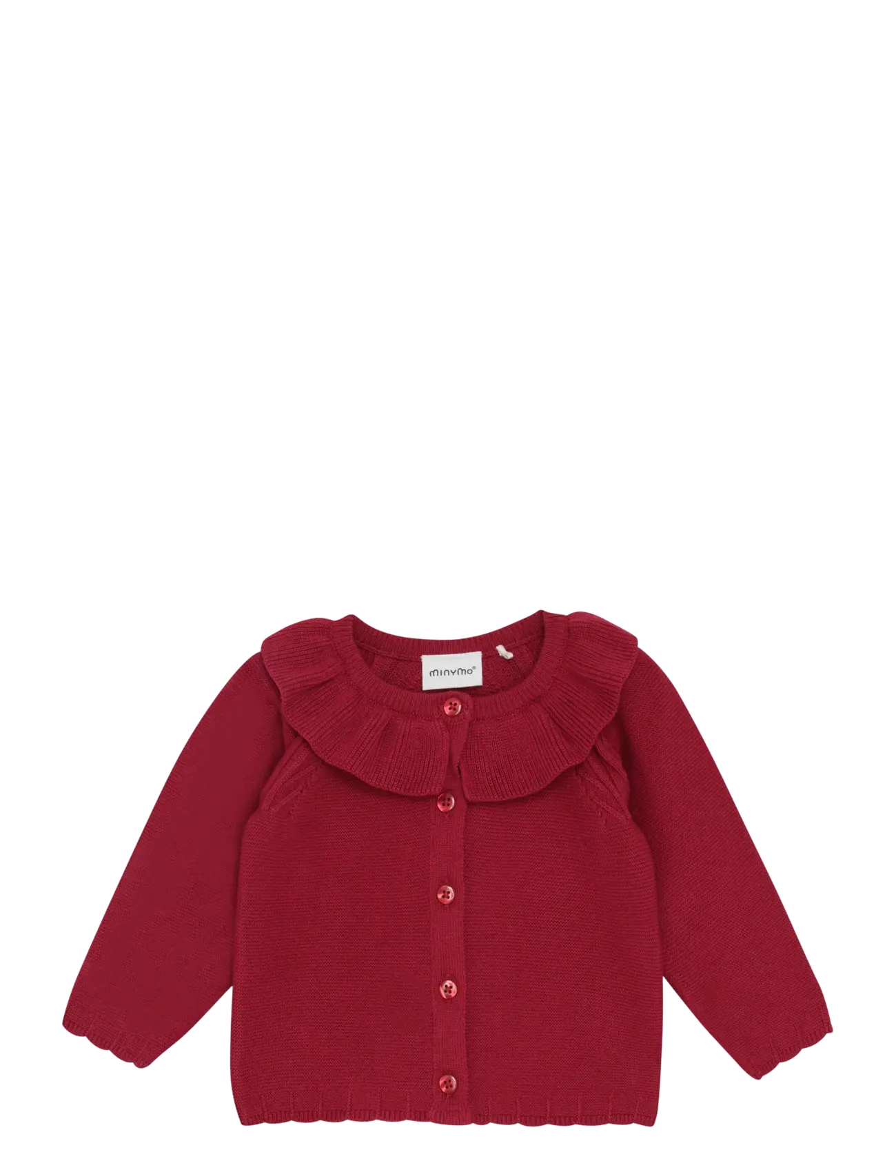 Minymo Cardigan Knit, 56, Burgundy, Strik > Cardigans, Børn