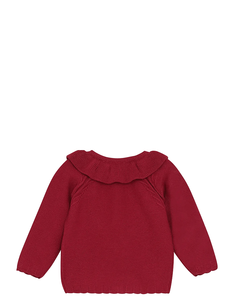 Minymo - Cardigan Knit - cardigans - rio red - 1