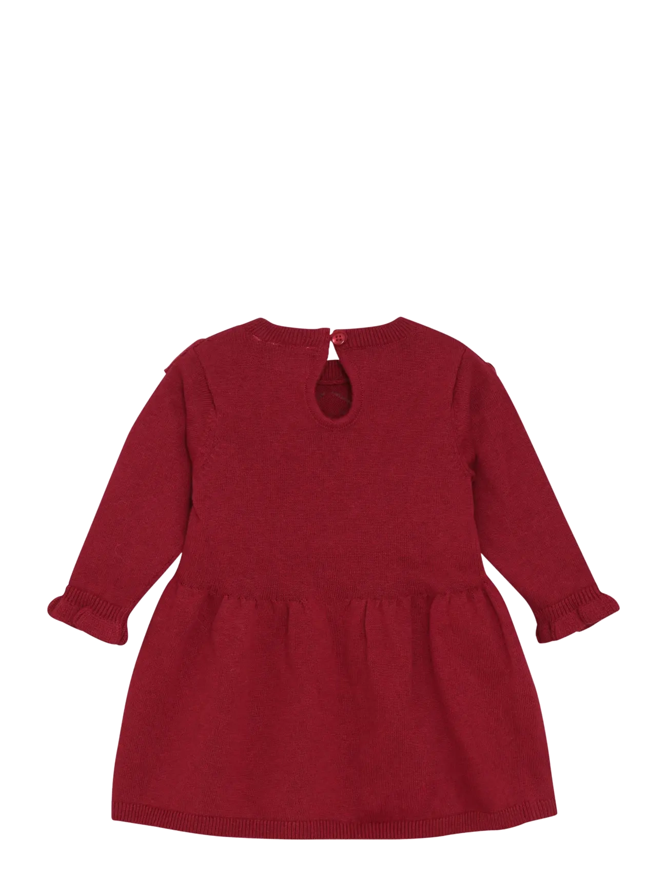 Minymo - Dress Knit - kūdikių suknelės ilgomis rankovėmis - rio red - 1