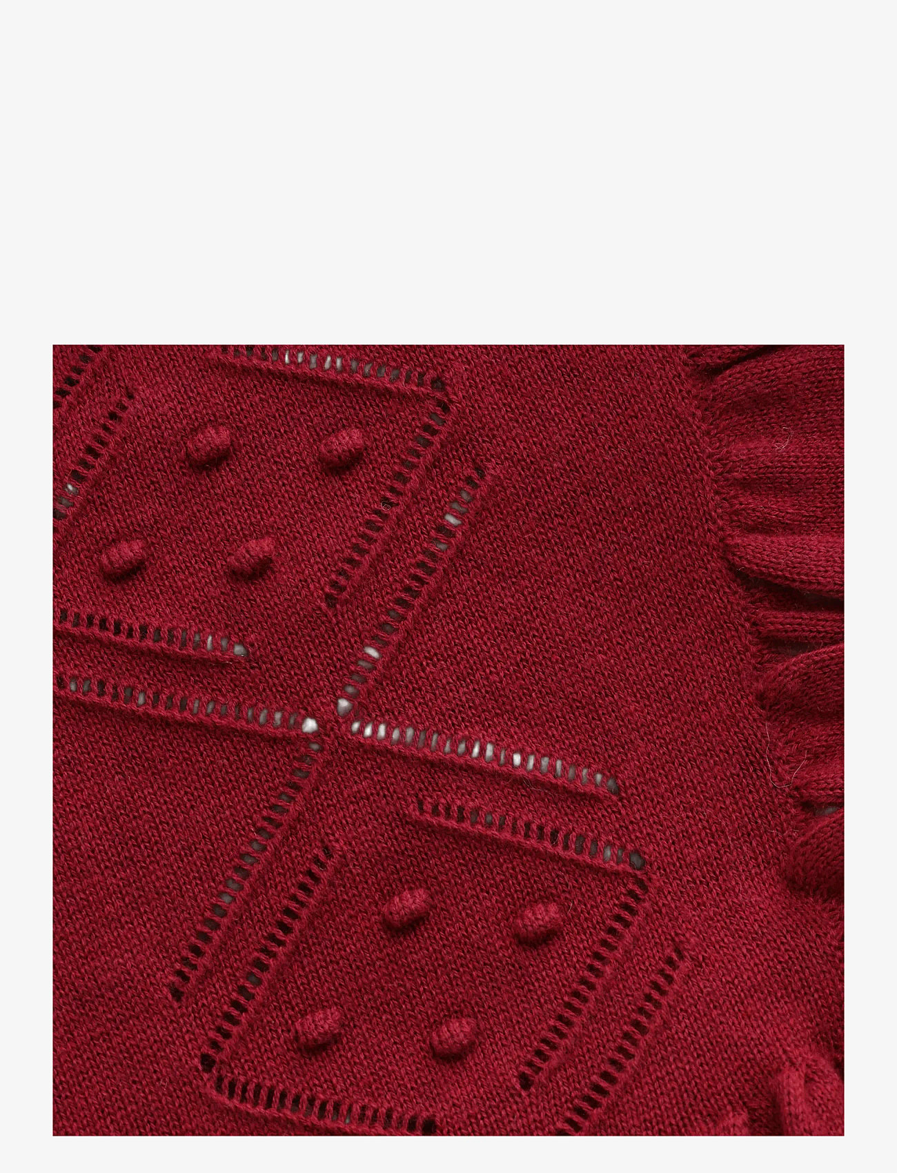 Minymo - Dress Knit - langärmelige babykleider - rio red - 2