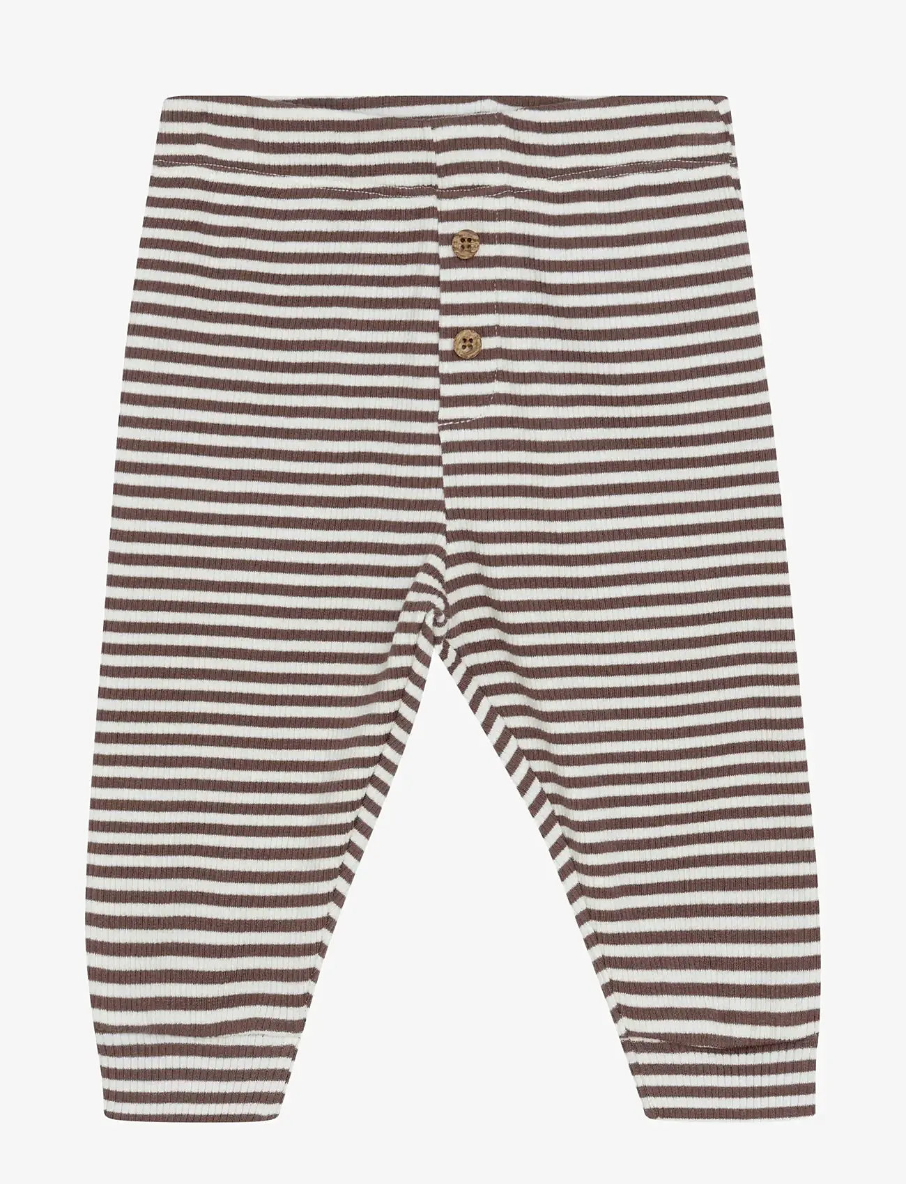 Minymo - Pants Y/D Rib - beebipüksid - chocolate chip - 1