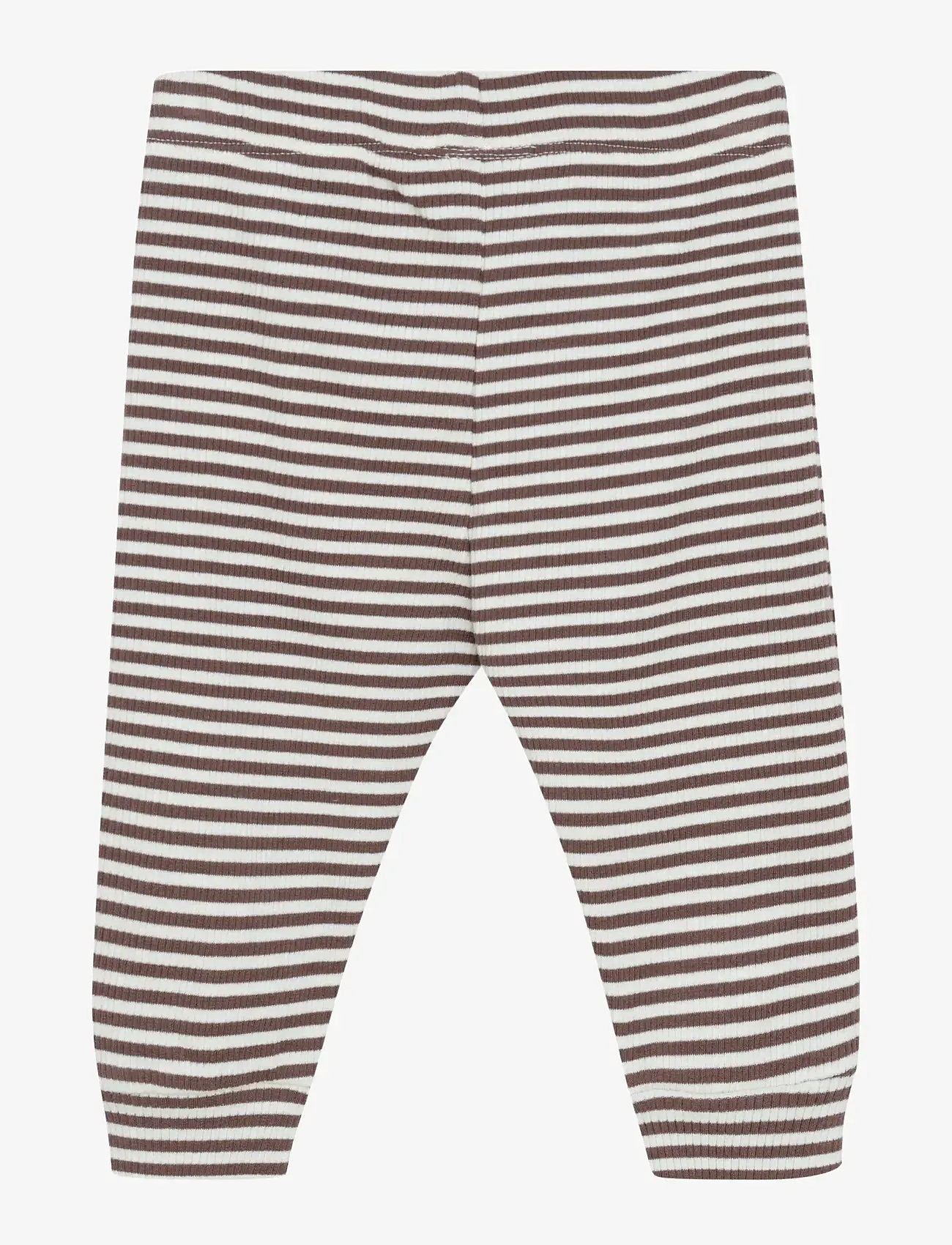 Minymo - Pants Y/D Rib - beebipüksid - chocolate chip - 2