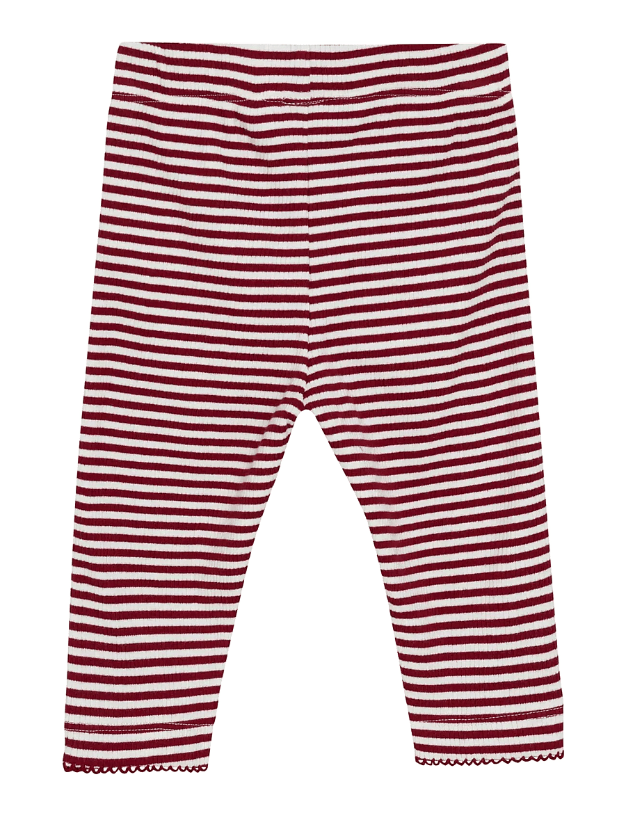 Minymo - Pants Y/D Rib - babyhosen - rio red - 1