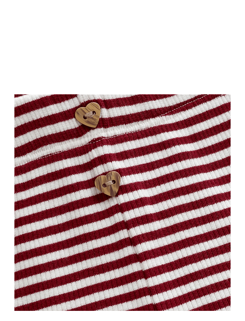 Minymo - Pants Y/D Rib - babybukser - rio red - 2